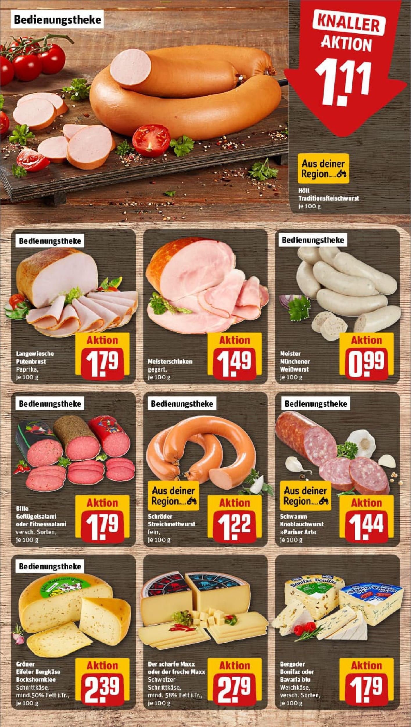 REWE Prospekt ab 24.08.2025 zum Blättern » Angebote | Seite: 9 | Produkte: Weißwurst, Paprika, Salami REWE Prospekt ab 24.08.2025 zum Blättern » Angebote | Seite: 9 | Produkte: Weißwurst, Paprika, Salami