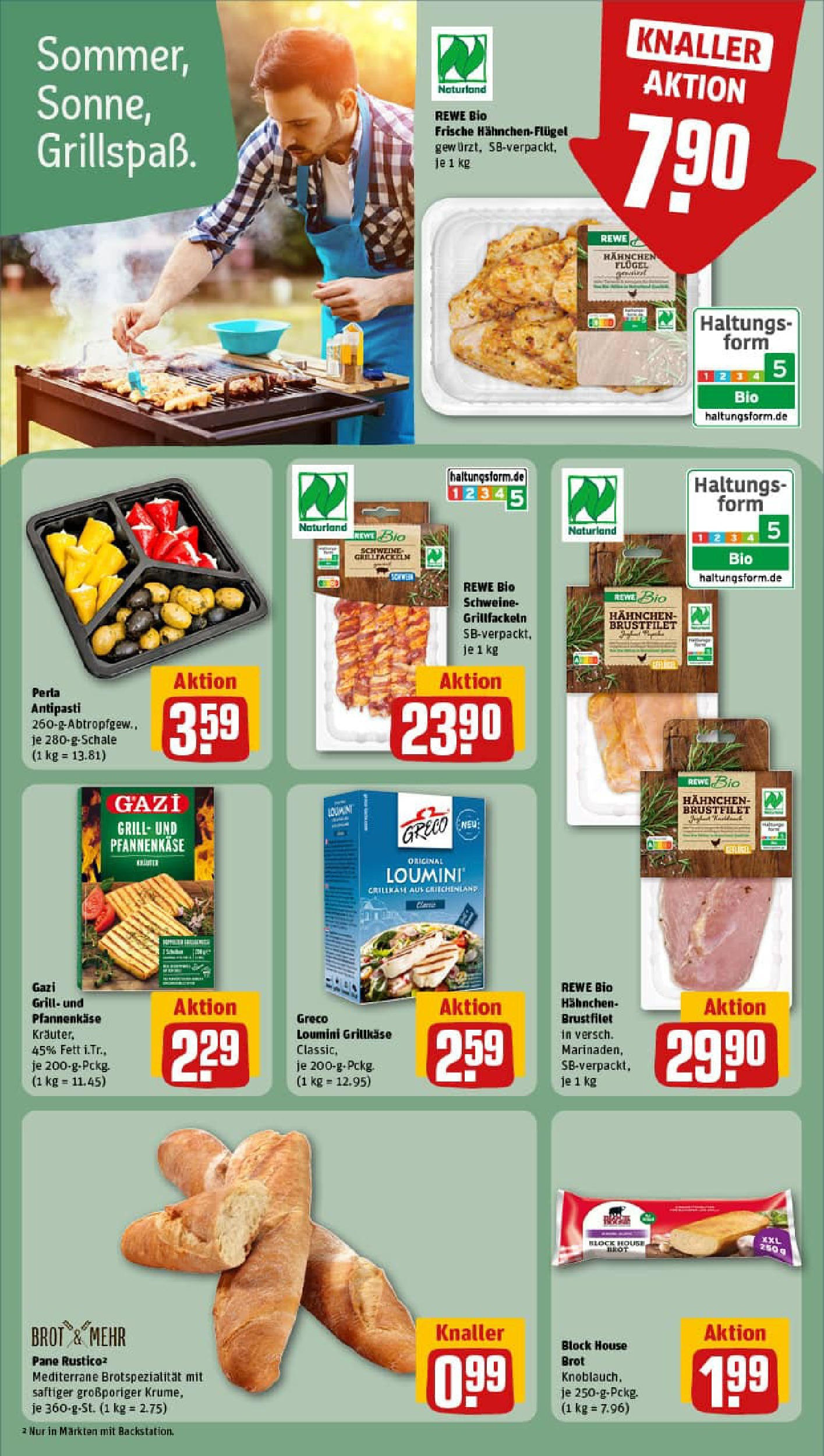 REWE Prospekt ab 24.08.2025 zum Blättern » Angebote | Seite: 17 | Produkte: Grill, Hahnchen, Pane, Brot REWE Prospekt ab 24.08.2025 zum Blättern » Angebote | Seite: 17 | Produkte: Grill, Hahnchen, Pane, Brot