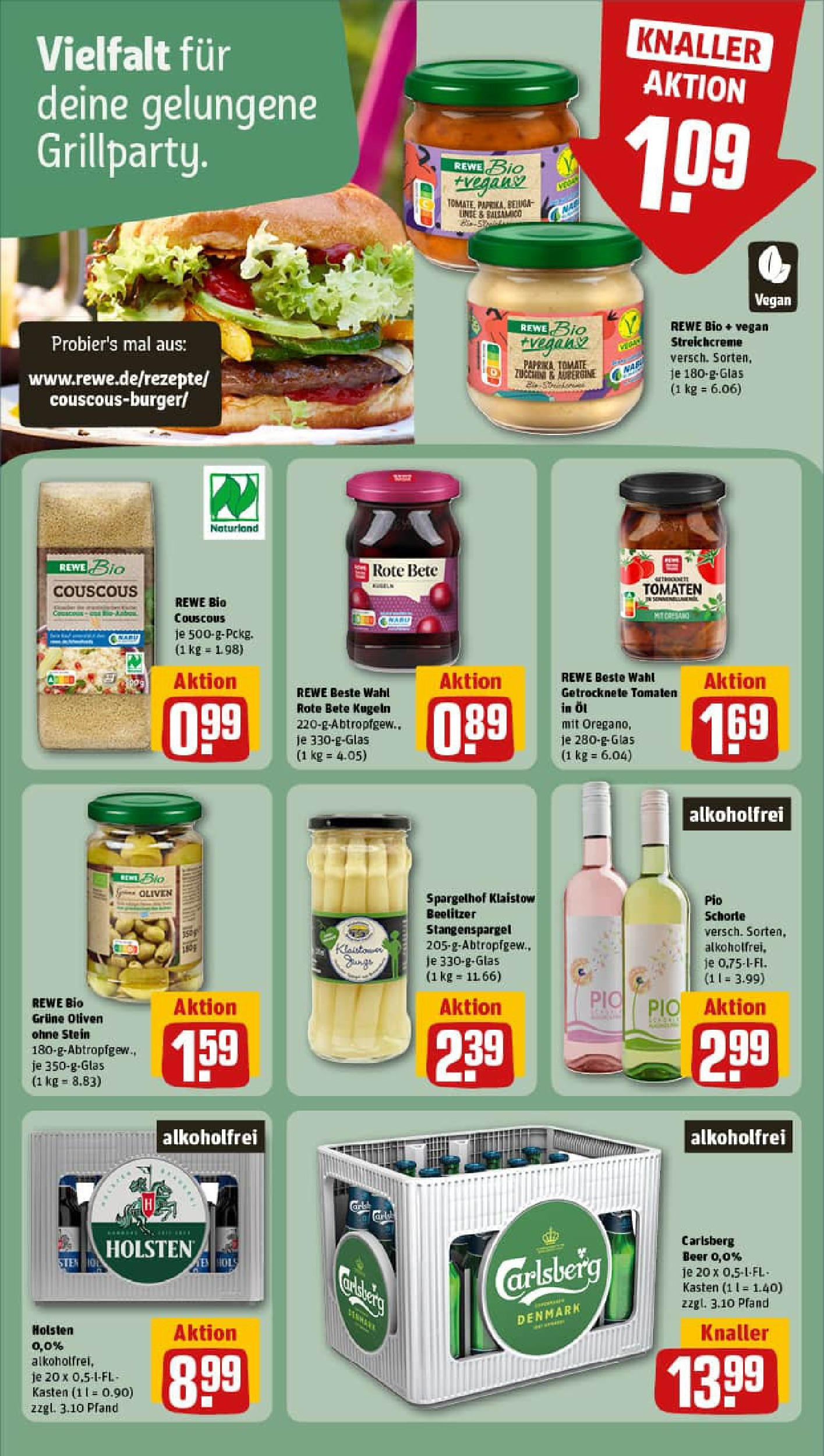 REWE Prospekt ab 24.08.2025 zum Blättern » Angebote | Seite: 19 | Produkte: Carlsberg, Balsamico, Holsten, Paprika REWE Prospekt ab 24.08.2025 zum Blättern » Angebote | Seite: 19 | Produkte: Carlsberg, Balsamico, Holsten, Paprika