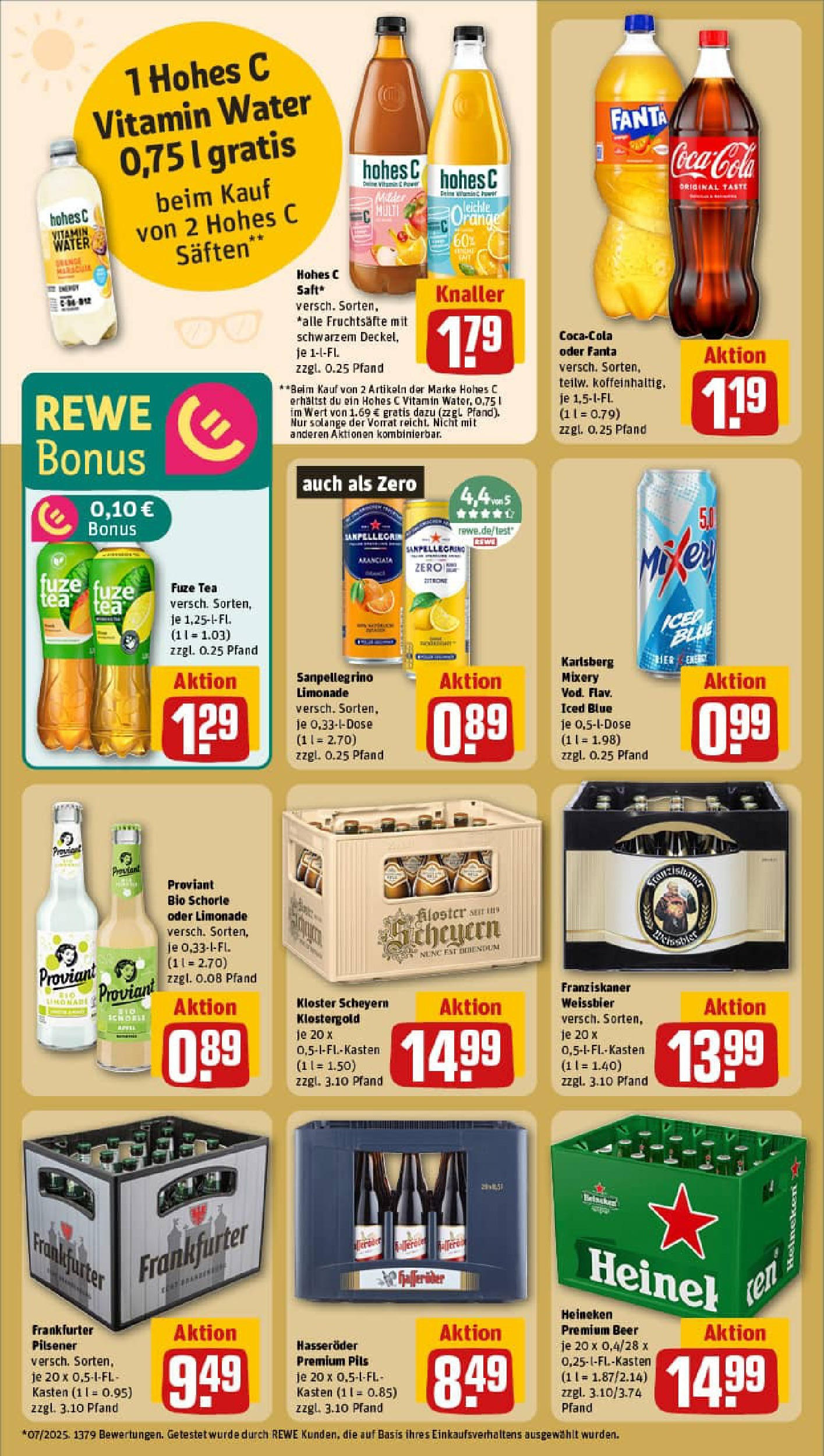 REWE Prospekt ab 24.08.2025 zum Blättern » Angebote | Seite: 20 | Produkte: Franziskaner, Limonade, Mixery, Hasseröder REWE Prospekt ab 24.08.2025 zum Blättern » Angebote | Seite: 20 | Produkte: Franziskaner, Limonade, Mixery, Hasseröder