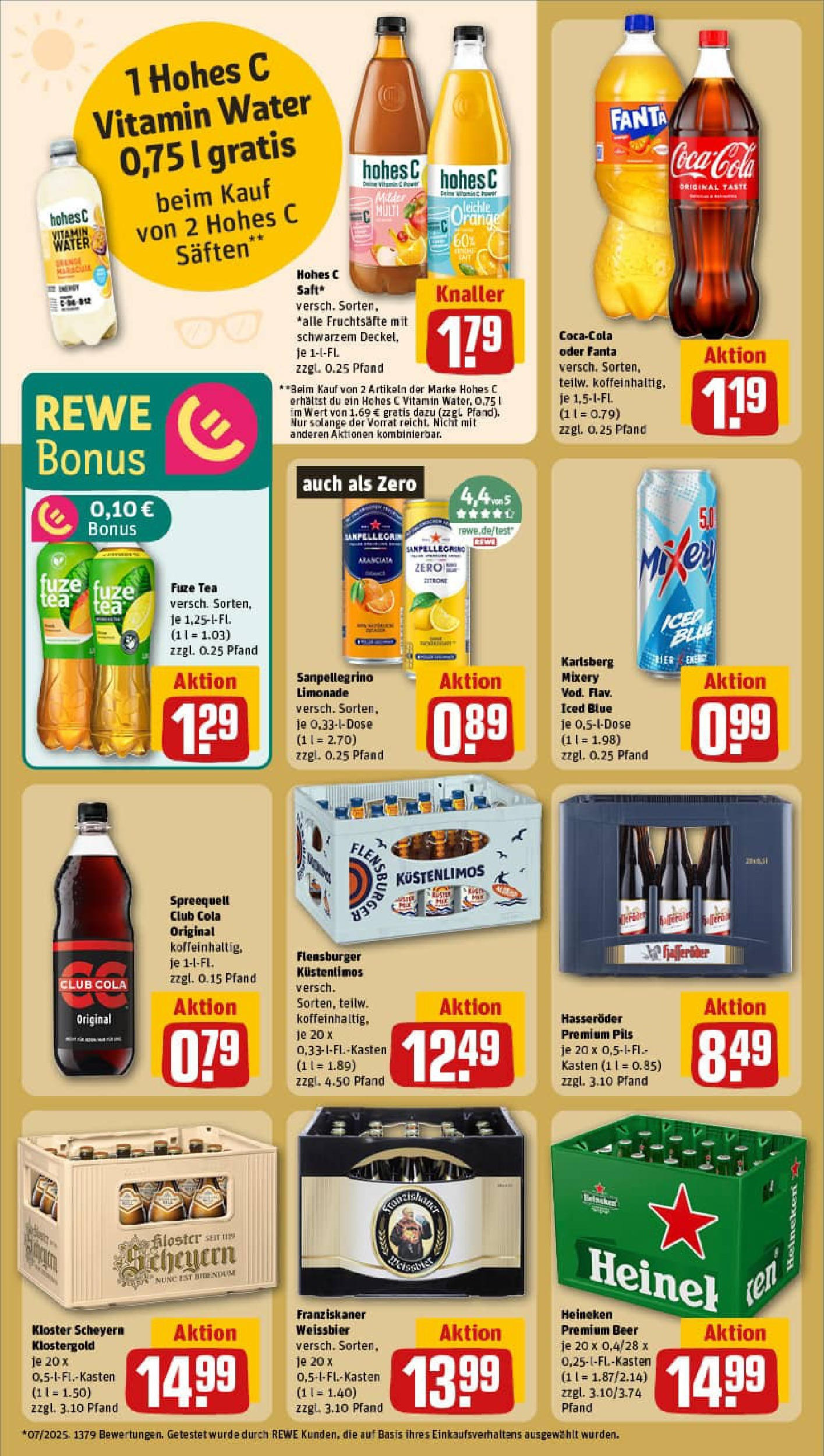 REWE Prospekt ab 24.08.2025 zum Blättern » Angebote | Seite: 22 | Produkte: Fanta, Hohes c, Mixery, Saft REWE Prospekt ab 24.08.2025 zum Blättern » Angebote | Seite: 22 | Produkte: Fanta, Hohes c, Mixery, Saft