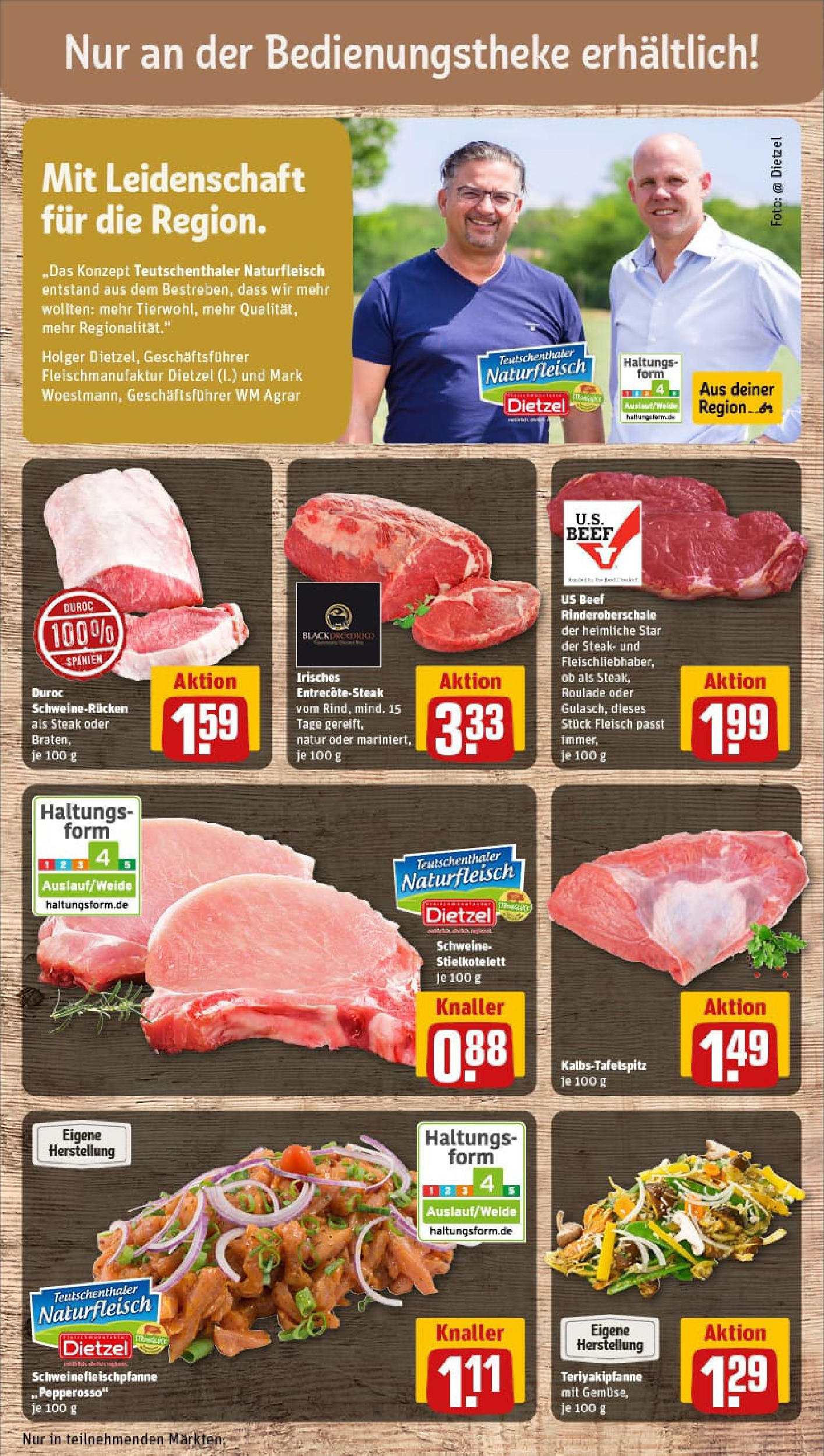 REWE Prospekt ab 24.08.2025 zum Blättern » Angebote | Seite: 10 | Produkte: Gemüse, Schweinerucken, Steak, Fleisch REWE Prospekt ab 24.08.2025 zum Blättern » Angebote | Seite: 10 | Produkte: Gemüse, Schweinerucken, Steak, Fleisch