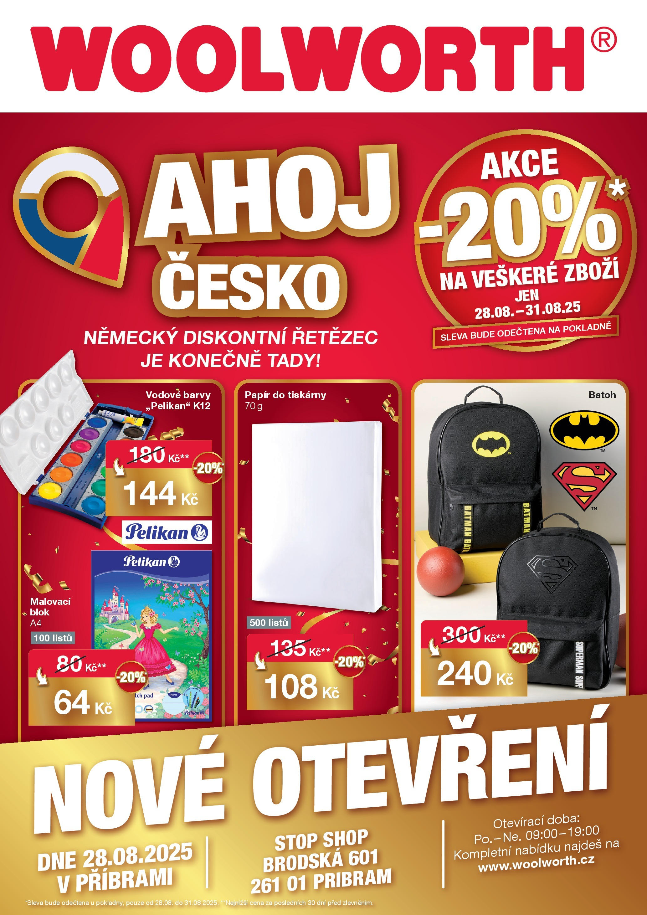 Woolworth Leták - Příbram (28.08.2025 - 31.08.2025) Náhled nabídky: Woolworth Leták - Příbram platný od 28.08.2025