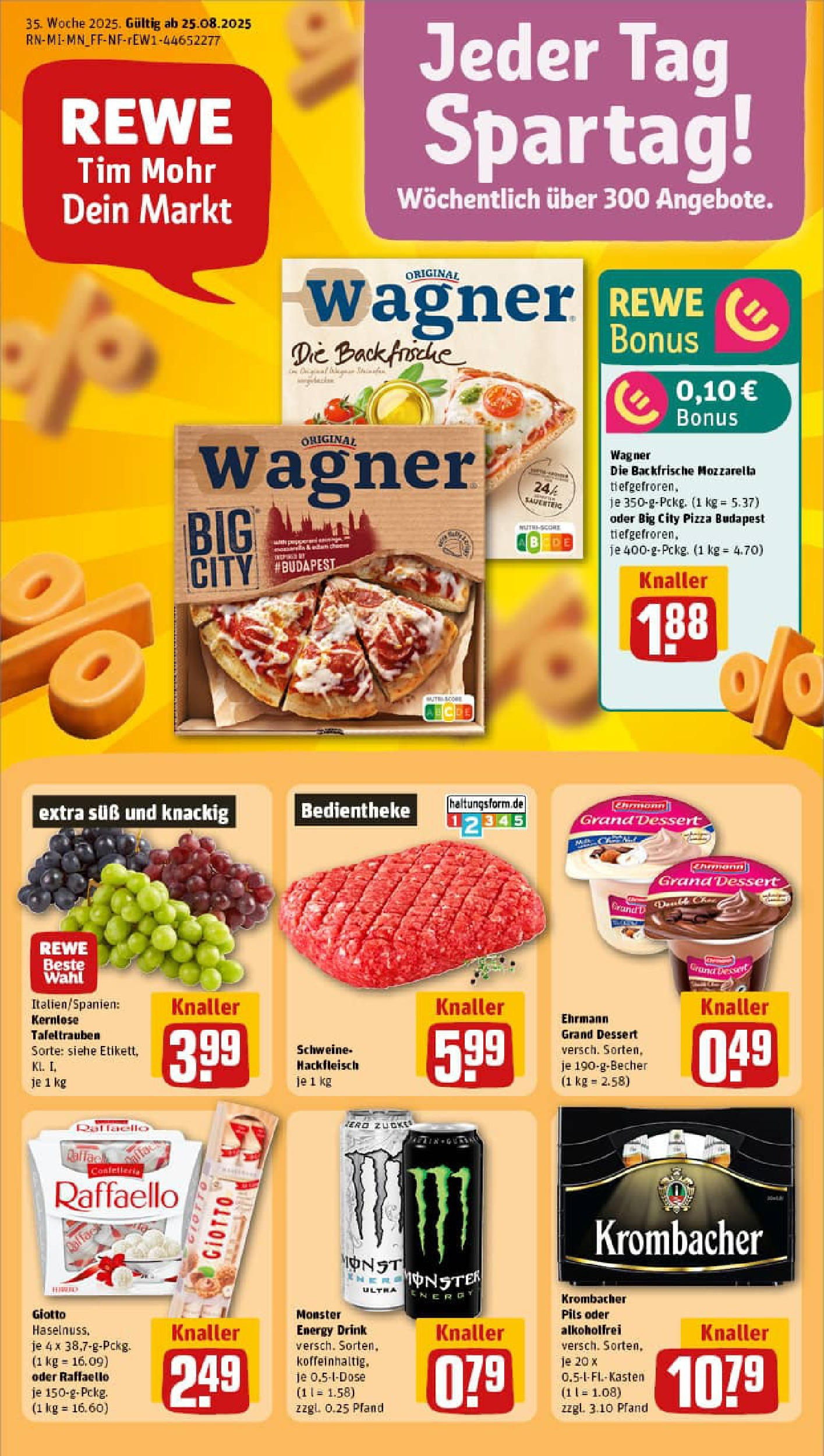 REWE Prospekt ab 25.08.2025 nächste Woche - Prospekt Rotenburg A. D. Fulda	