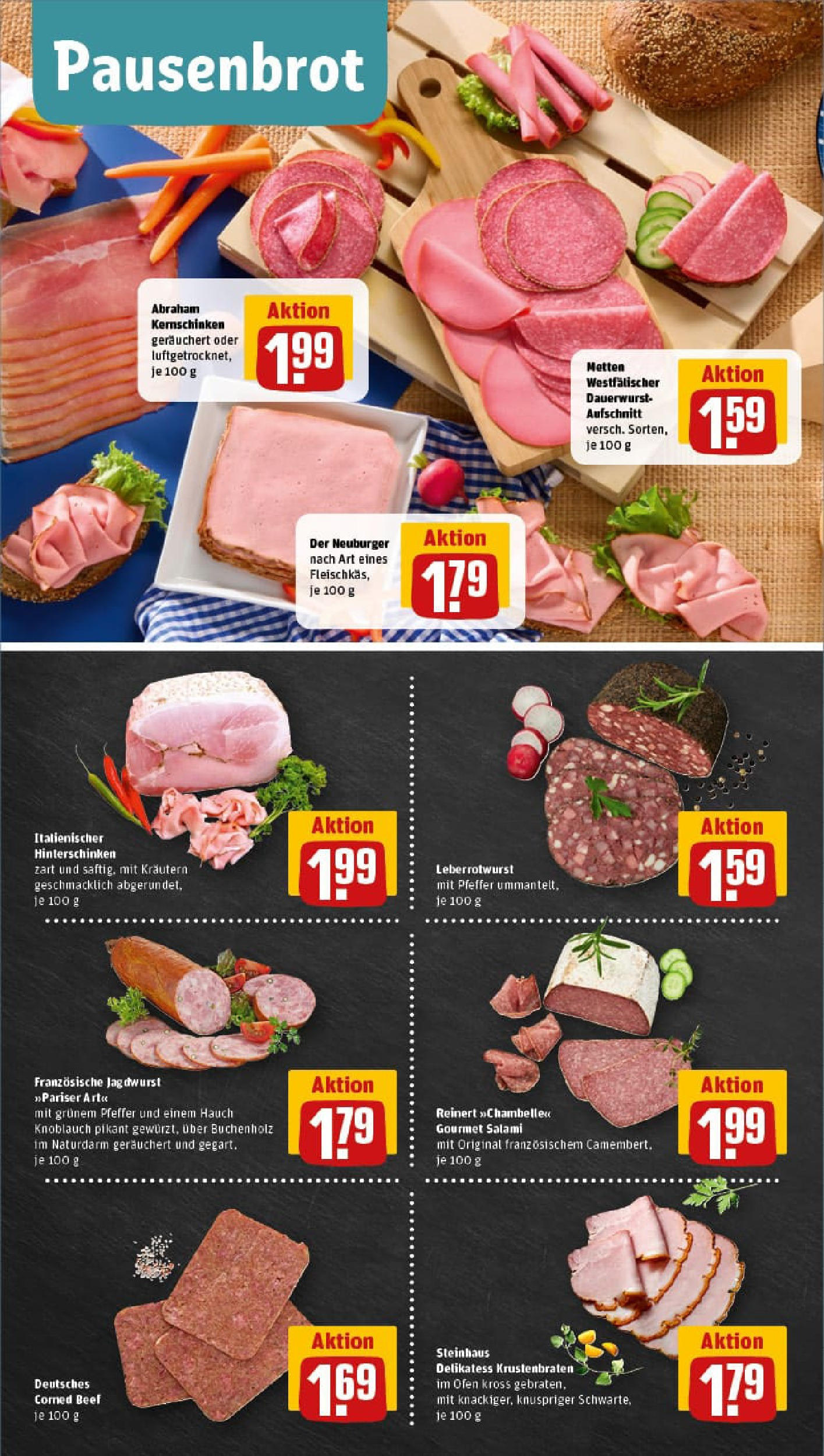 REWE Prospekt ab 24.08.2025 zum Blättern » Angebote | Seite: 8 | Produkte: Ofen, Krustenbraten, Pfeffer, Salami REWE Prospekt ab 24.08.2025 zum Blättern » Angebote | Seite: 8 | Produkte: Ofen, Krustenbraten, Pfeffer, Salami