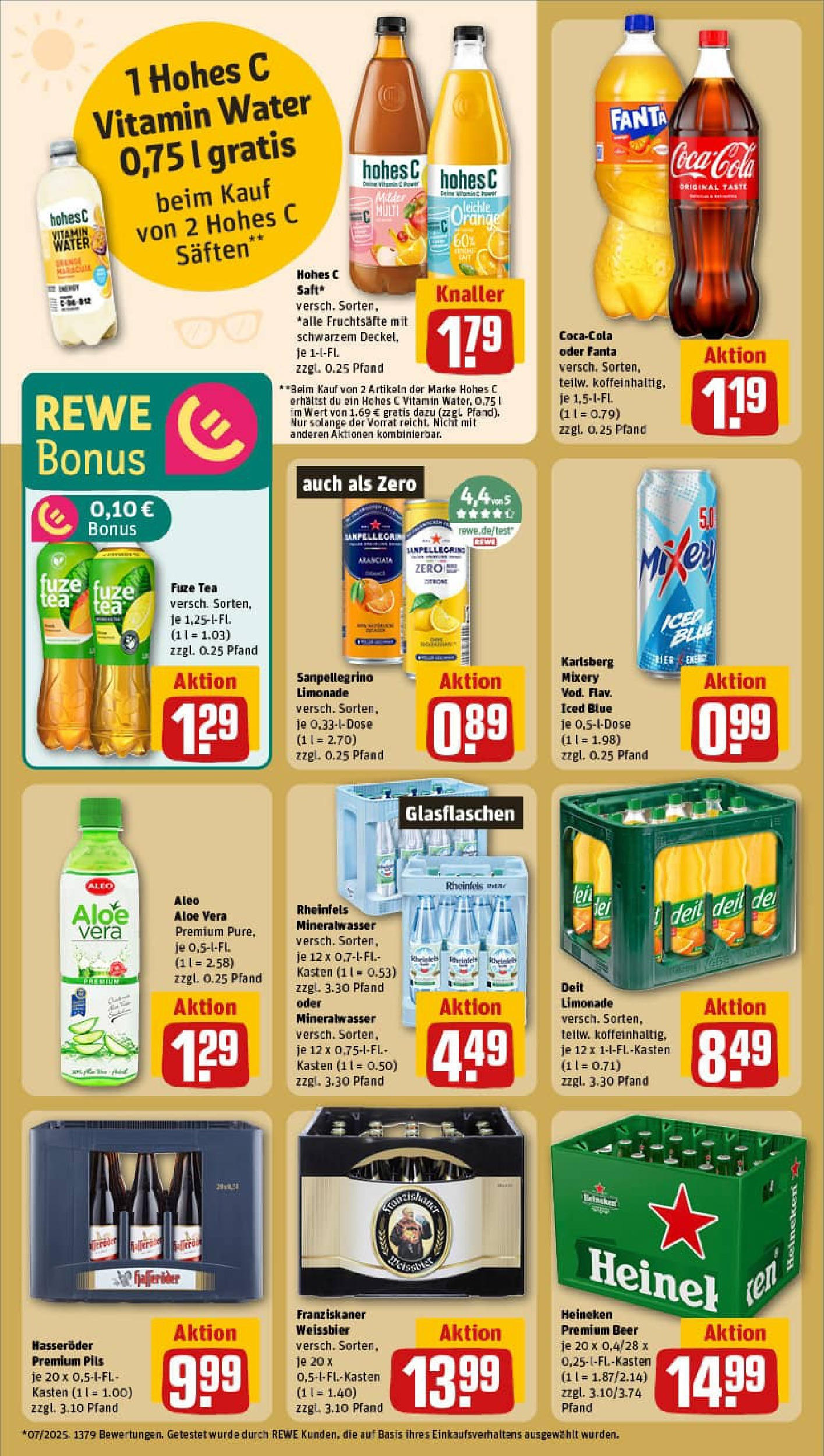 REWE Prospekt ab 24.08.2025 zum Blättern » Angebote | Seite: 20 | Produkte: Pils, Limonade, Heineken, Hohes c REWE Prospekt ab 24.08.2025 zum Blättern » Angebote | Seite: 20 | Produkte: Pils, Limonade, Heineken, Hohes c