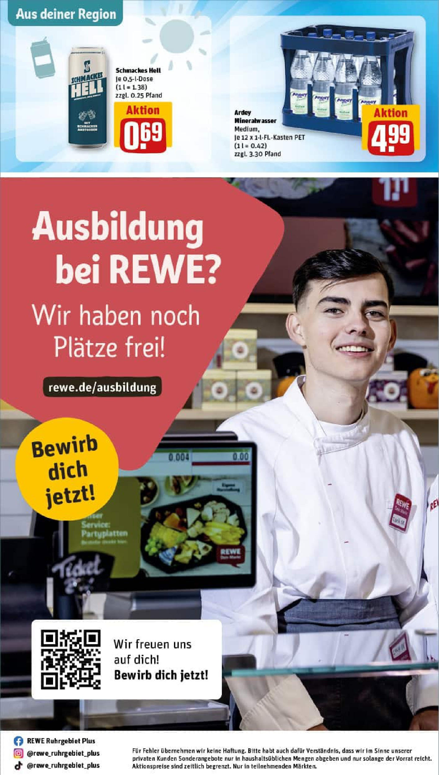 REWE Prospekt ab 24.08.2025 zum Blättern » Angebote | Seite: 32 | Produkte: Mineralwasser REWE Prospekt ab 24.08.2025 zum Blättern » Angebote | Seite: 32 | Produkte: Mineralwasser