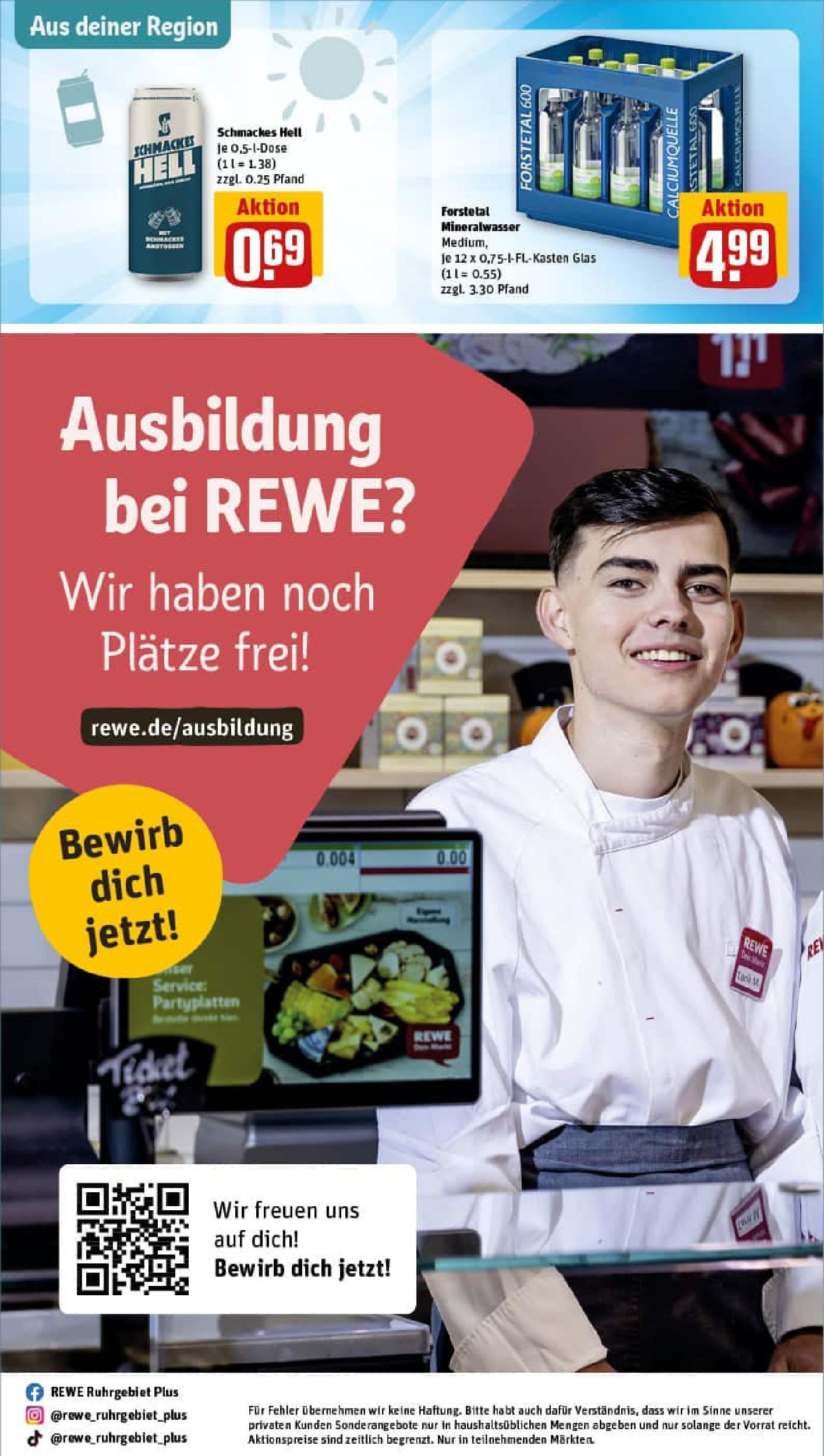 REWE Prospekt ab 24.08.2025 zum Blättern » Angebote | Seite: 32 | Produkte: Mineralwasser REWE Prospekt ab 24.08.2025 zum Blättern » Angebote | Seite: 32 | Produkte: Mineralwasser