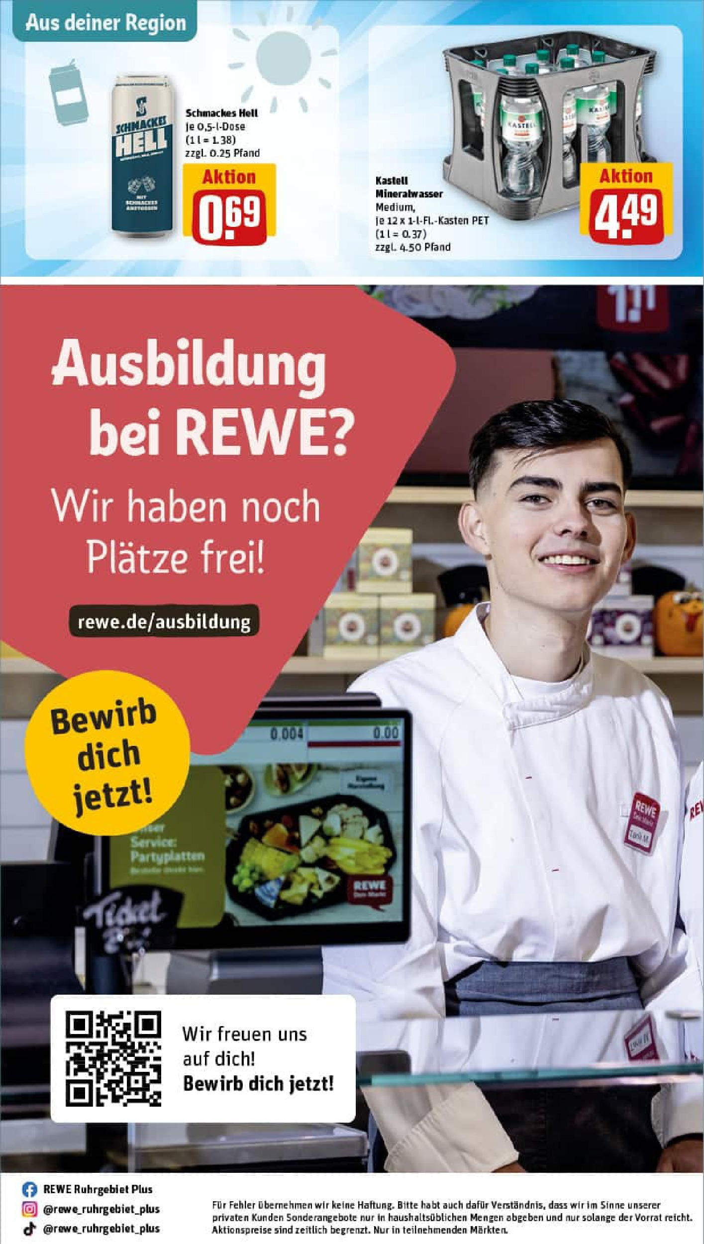 REWE Prospekt ab 24.08.2025 zum Blättern » Angebote | Seite: 33 | Produkte: Mineralwasser REWE Prospekt ab 24.08.2025 zum Blättern » Angebote | Seite: 33 | Produkte: Mineralwasser