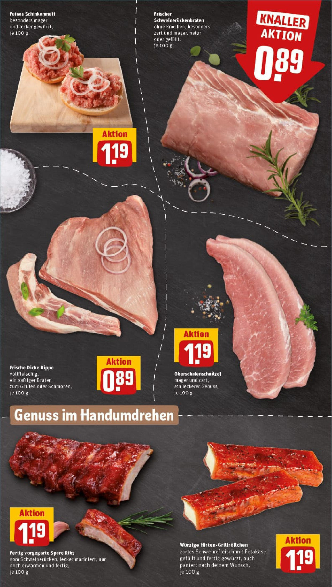 REWE Prospekt ab 24.08.2025 zum Blättern » Angebote | Seite: 7 | Produkte: Spare ribs, Schweinefleisch REWE Prospekt ab 24.08.2025 zum Blättern » Angebote | Seite: 7 | Produkte: Spare ribs, Schweinefleisch