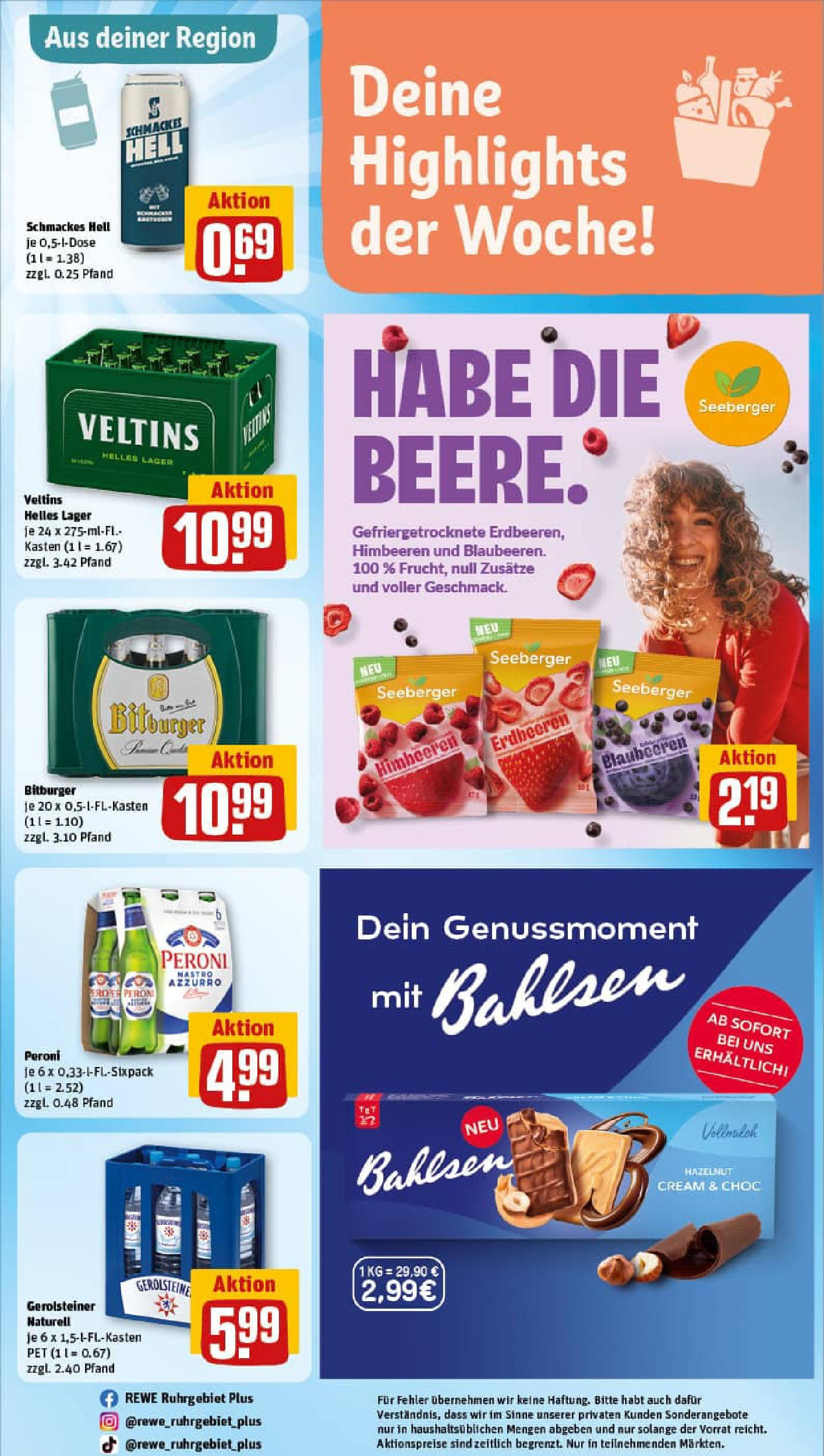 REWE Prospekt ab 24.08.2025 zum Blättern » Angebote | Seite: 32 | Produkte: Himbeeren, Bitburger, Veltins, Gerolsteiner REWE Prospekt ab 24.08.2025 zum Blättern » Angebote | Seite: 32 | Produkte: Himbeeren, Bitburger, Veltins, Gerolsteiner