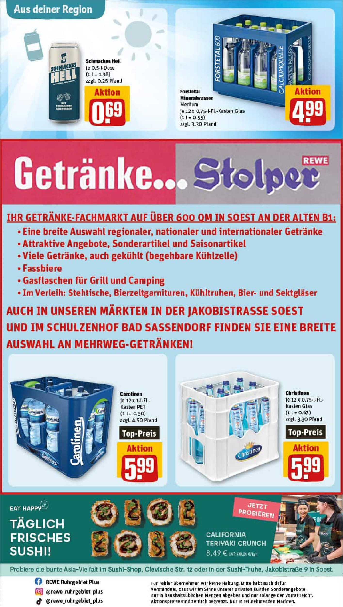 REWE Prospekt ab 24.08.2025 zum Blättern » Angebote | Seite: 32 | Produkte: Grill, Bier, Bad, Mineralwasser REWE Prospekt ab 24.08.2025 zum Blättern » Angebote | Seite: 32 | Produkte: Grill, Bier, Bad, Mineralwasser