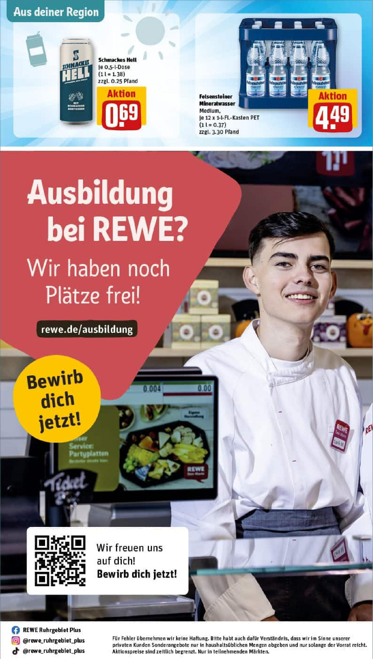 REWE Prospekt ab 24.08.2025 zum Blättern » Angebote | Seite: 33 | Produkte: Mineralwasser REWE Prospekt ab 24.08.2025 zum Blättern » Angebote | Seite: 33 | Produkte: Mineralwasser