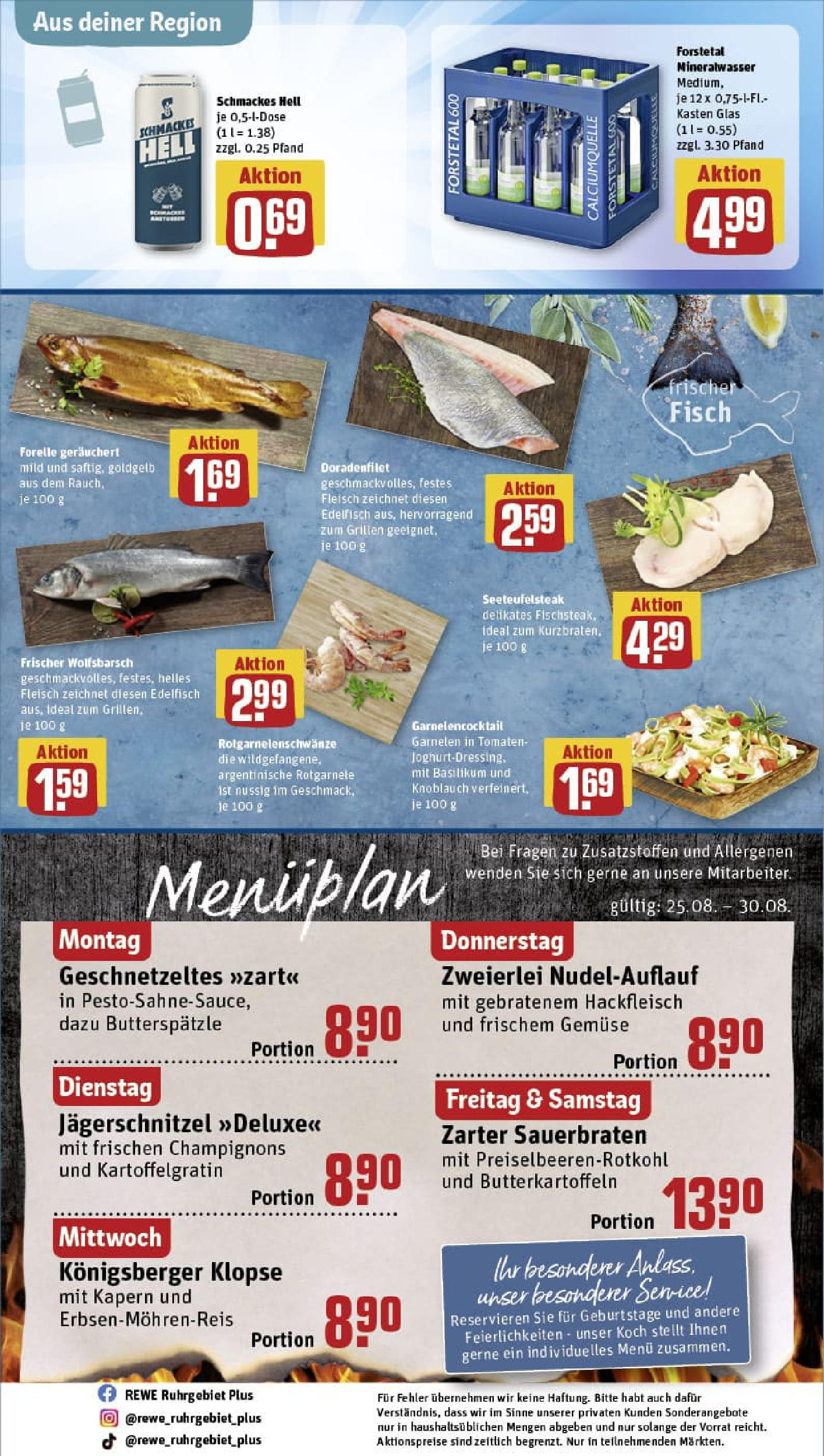 REWE Prospekt ab 24.08.2025 zum Blättern » Angebote | Seite: 32 | Produkte: Tomaten, Schnitzel, Knoblauch, Steak REWE Prospekt ab 24.08.2025 zum Blättern » Angebote | Seite: 32 | Produkte: Tomaten, Schnitzel, Knoblauch, Steak