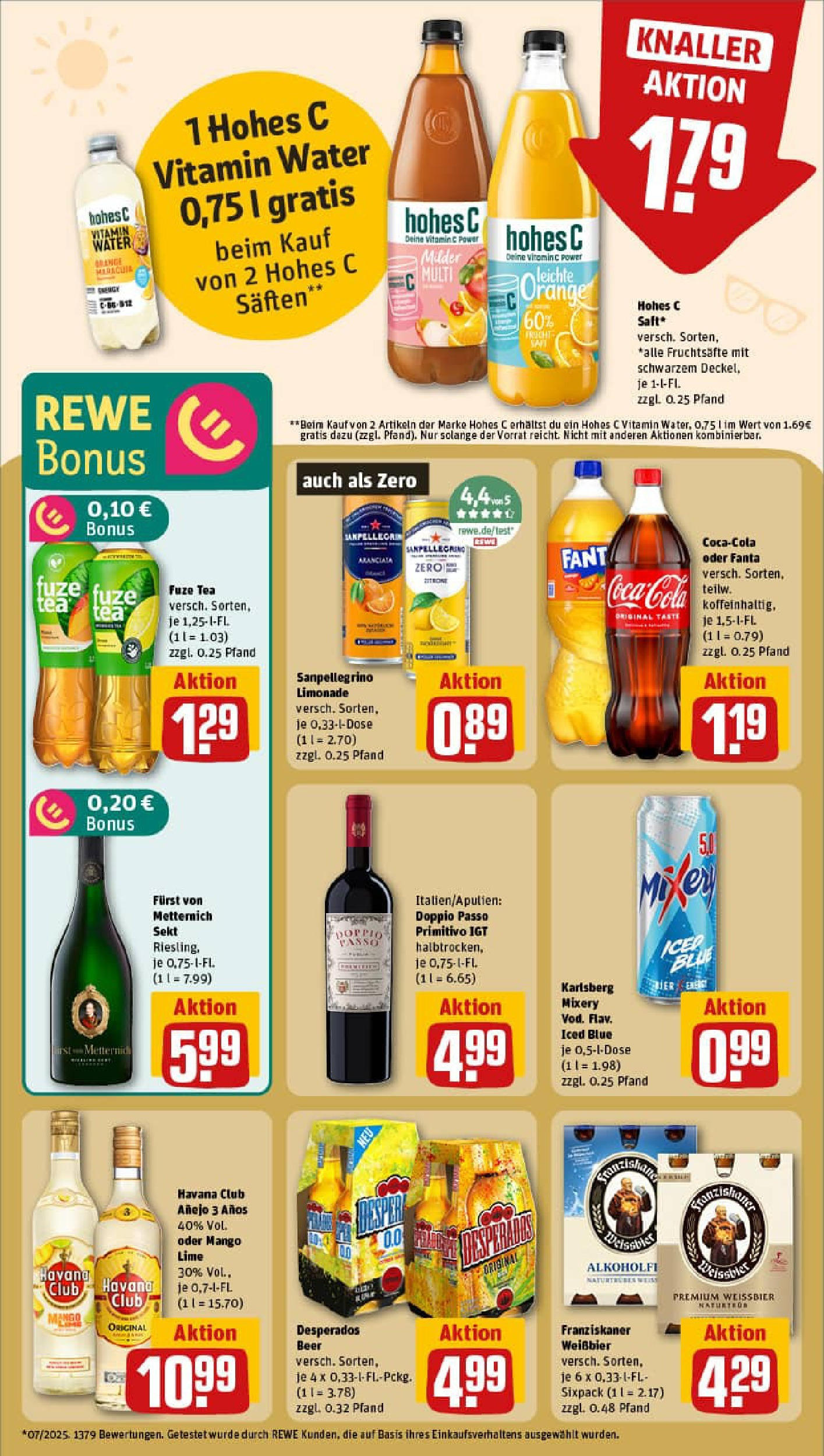 REWE Prospekt ab 24.08.2025 zum Blättern » Angebote | Seite: 13 | Produkte: Havana club, Limonade, Desperados, Saft REWE Prospekt ab 24.08.2025 zum Blättern » Angebote | Seite: 13 | Produkte: Havana club, Limonade, Desperados, Saft