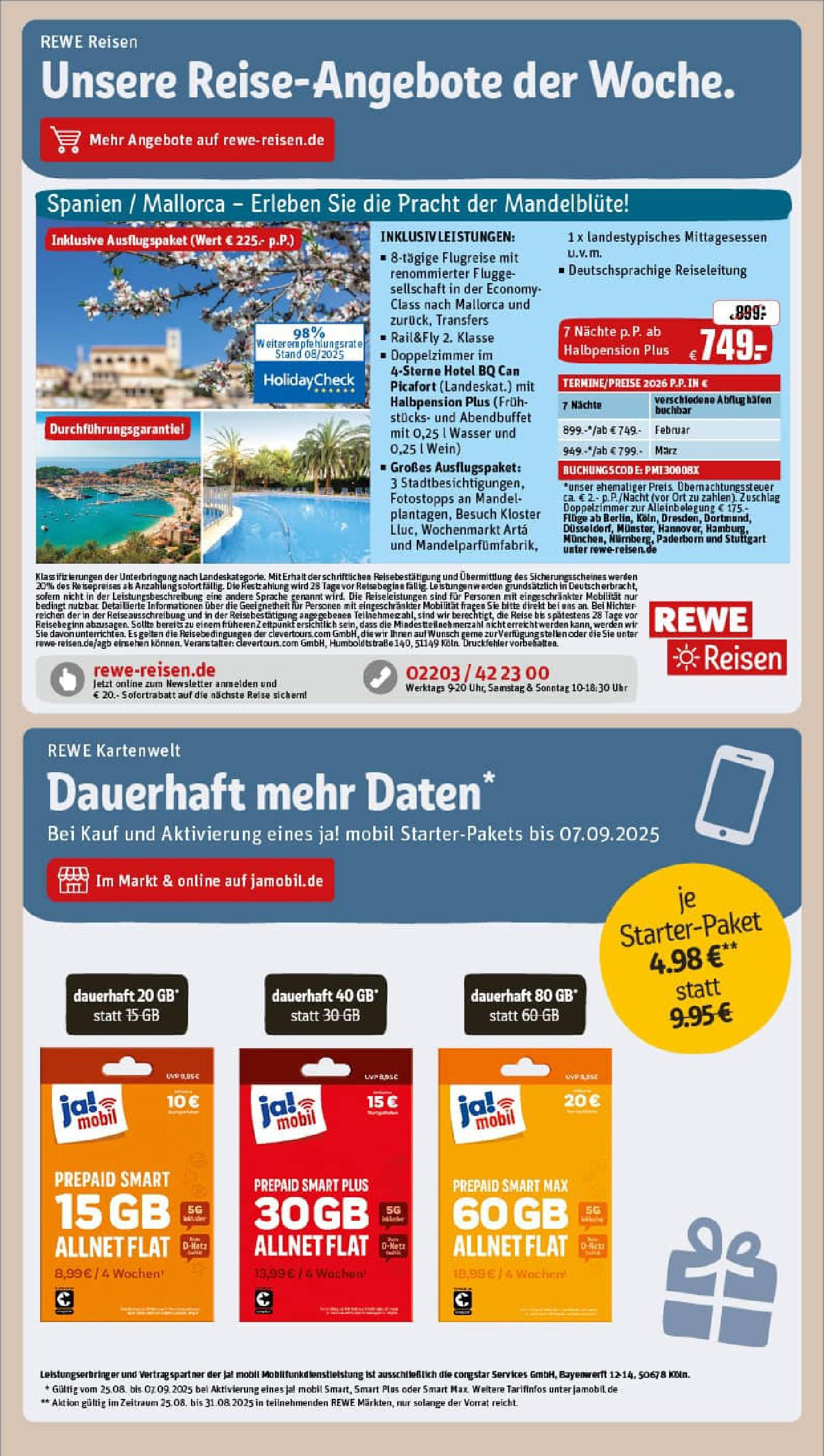 REWE Prospekt ab 24.08.2025 zum Blättern » Angebote | Seite: 20 | Produkte: Wasser, Wein, Uhr REWE Prospekt ab 24.08.2025 zum Blättern » Angebote | Seite: 20 | Produkte: Wasser, Wein, Uhr