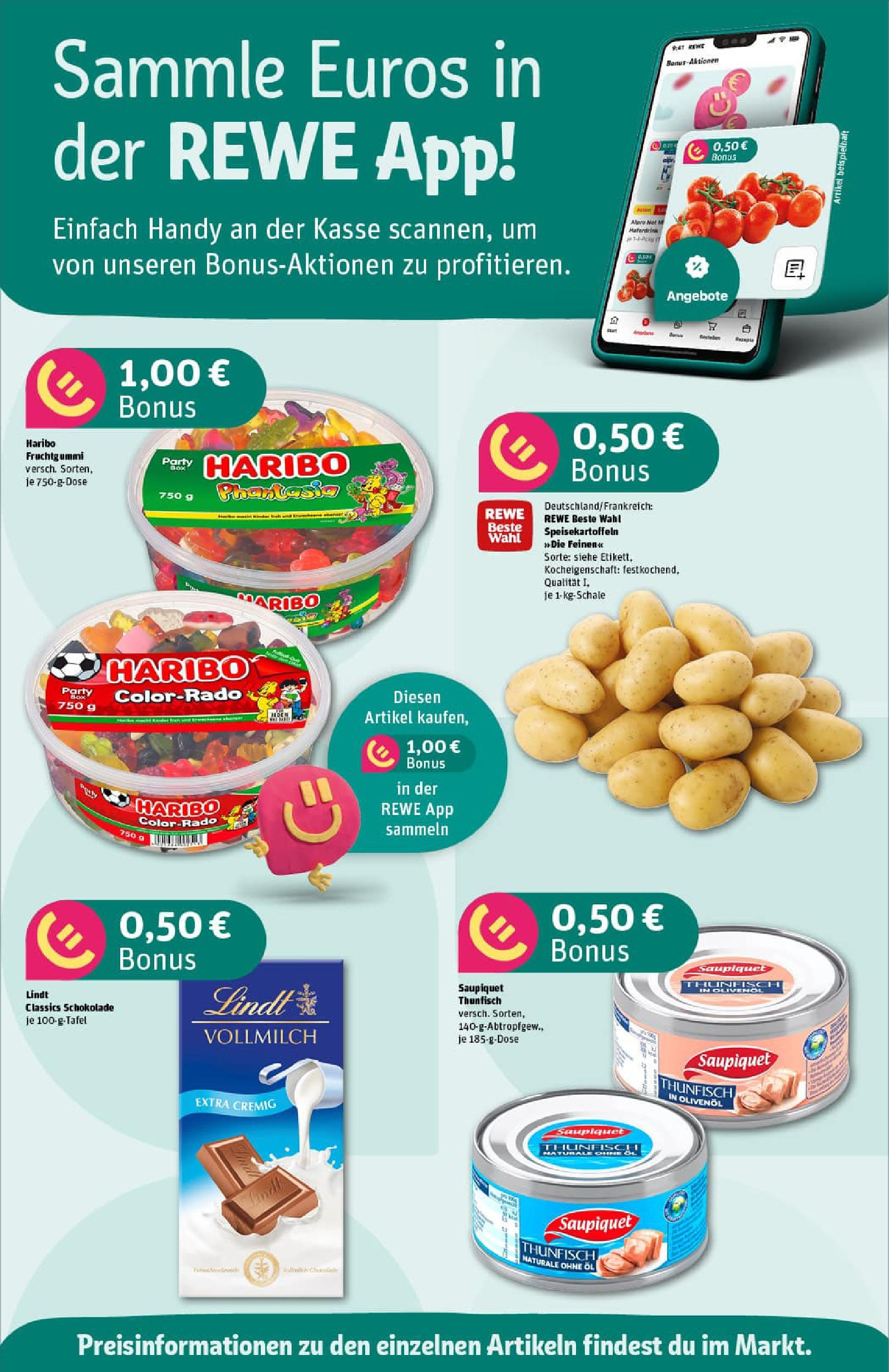 REWE Prospekt ab 24.08.2025 zum Blättern » Angebote | Seite: 2 | Produkte: Haribo, Öl, Schokolade, Lindt