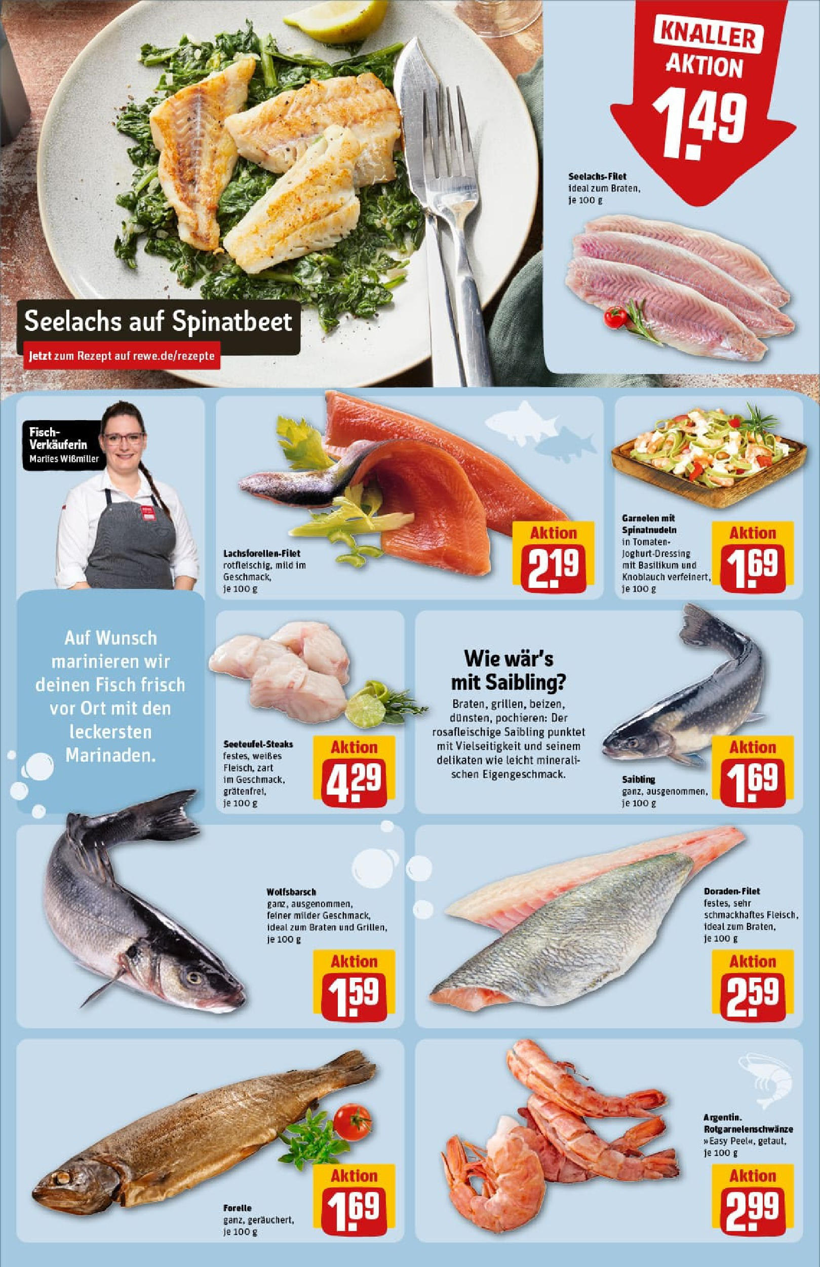 REWE Prospekt ab 24.08.2025 zum Blättern » Angebote | Seite: 16 | Produkte: Tomaten, Garnelen, Fisch, Knoblauch