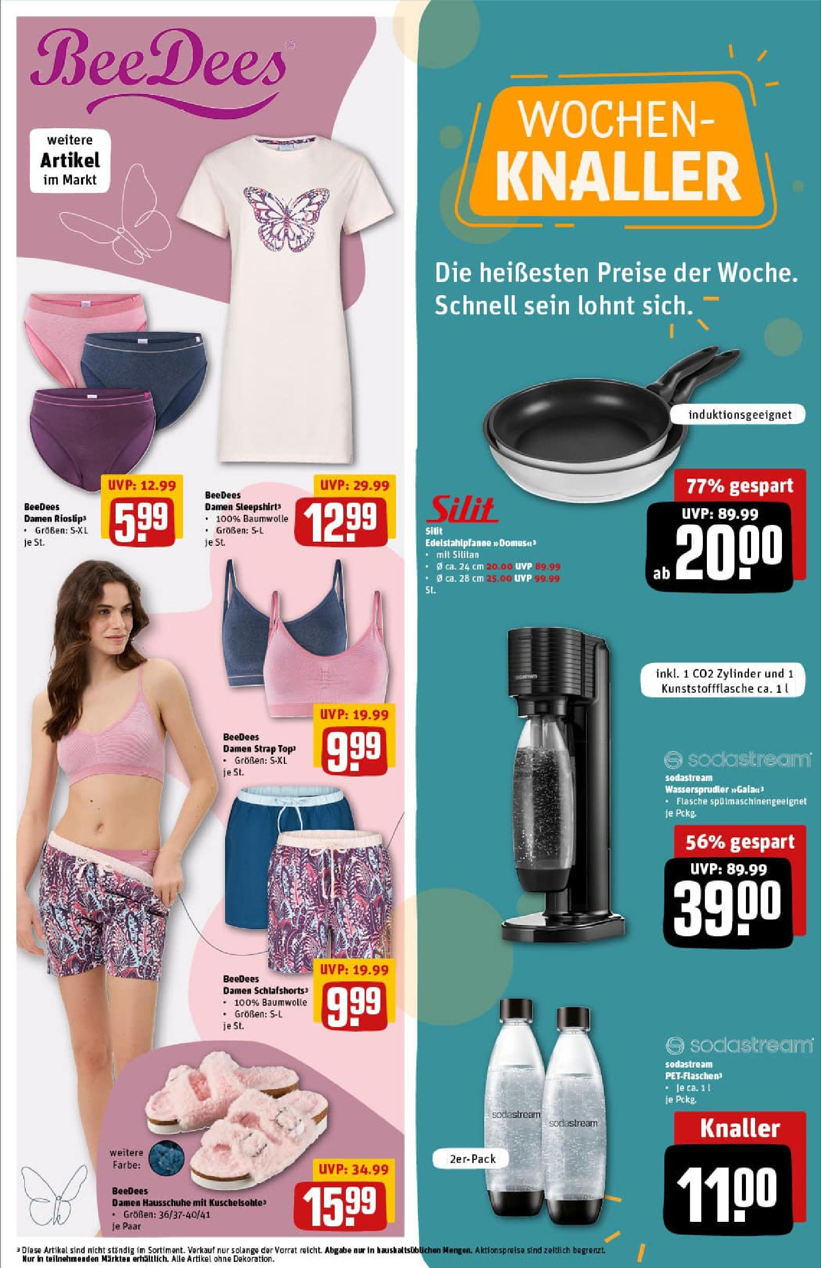 REWE Prospekt ab 24.08.2025 zum Blättern » Angebote | Seite: 33 | Produkte: Top, Hausschuhe, Sodastream