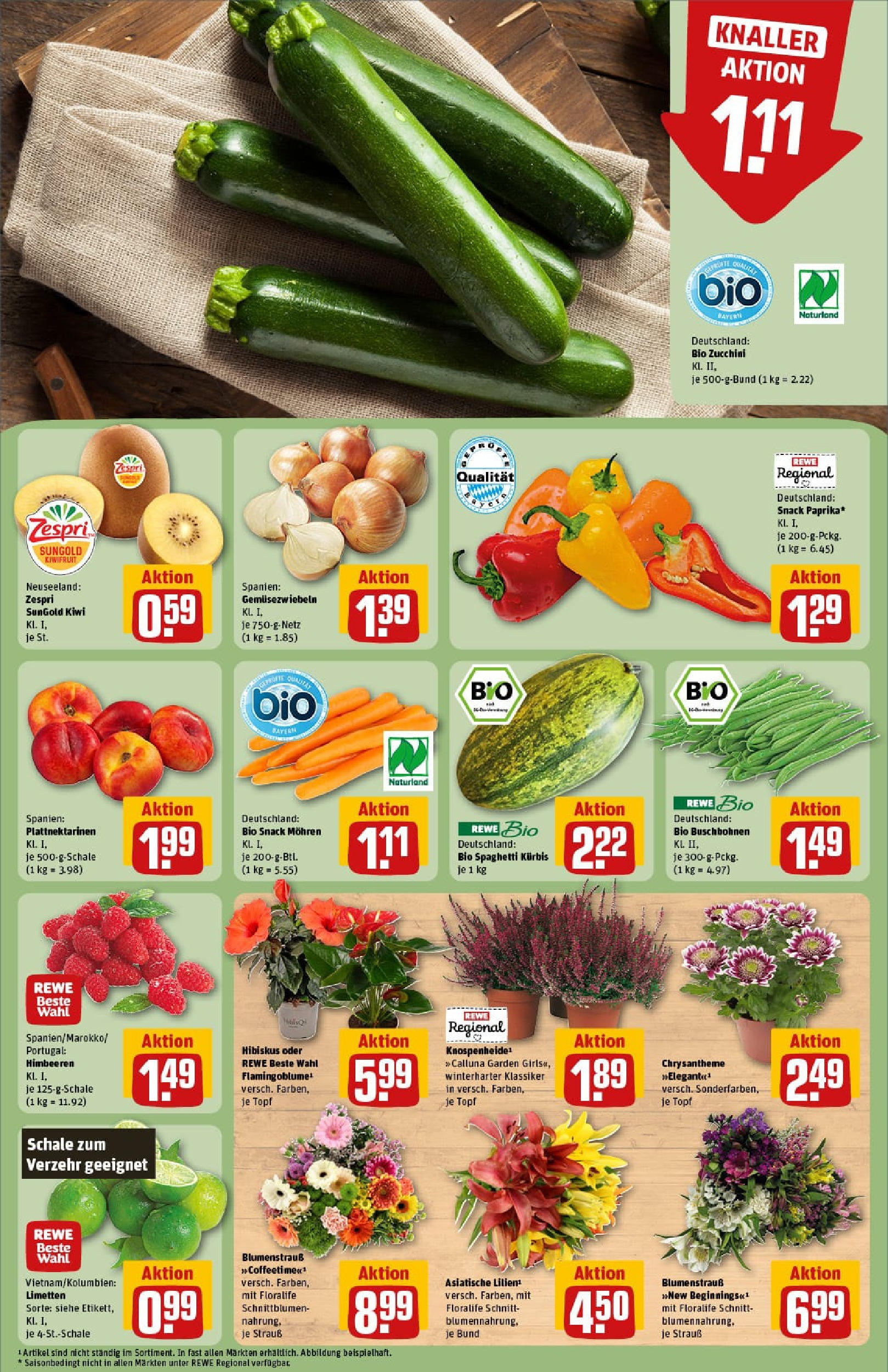 REWE Prospekt ab 24.08.2025 zum Blättern » Angebote | Seite: 7 | Produkte: Himbeeren, Mohren, Kürbis, Zucchini REWE Prospekt ab 24.08.2025 zum Blättern » Angebote | Seite: 7 | Produkte: Himbeeren, Mohren, Kürbis, Zucchini