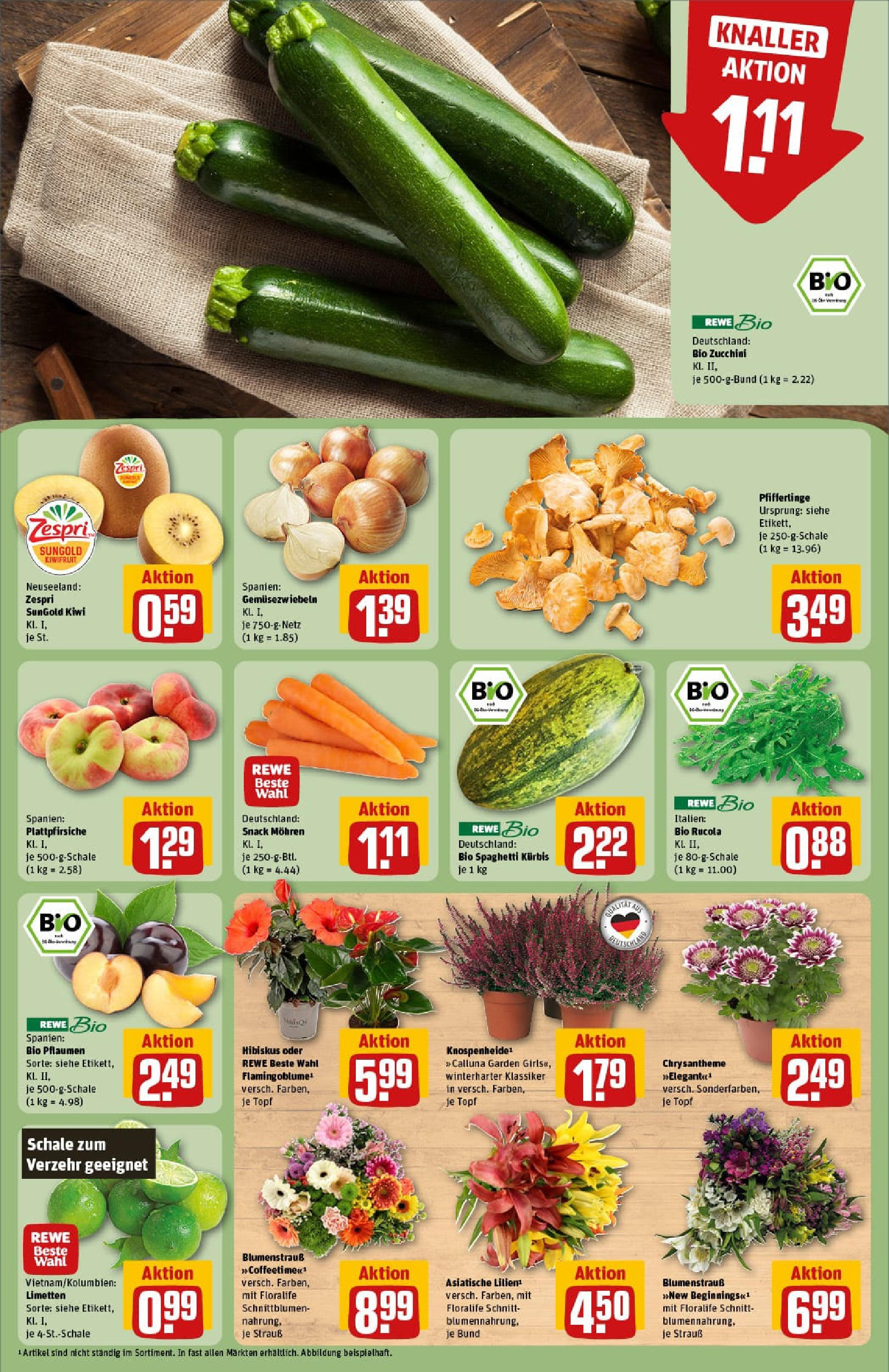 REWE Prospekt ab 24.08.2025 zum Blättern » Angebote | Seite: 7 | Produkte: Rucola, Mohren, Kürbis, Zucchini REWE Prospekt ab 24.08.2025 zum Blättern » Angebote | Seite: 7 | Produkte: Rucola, Mohren, Kürbis, Zucchini