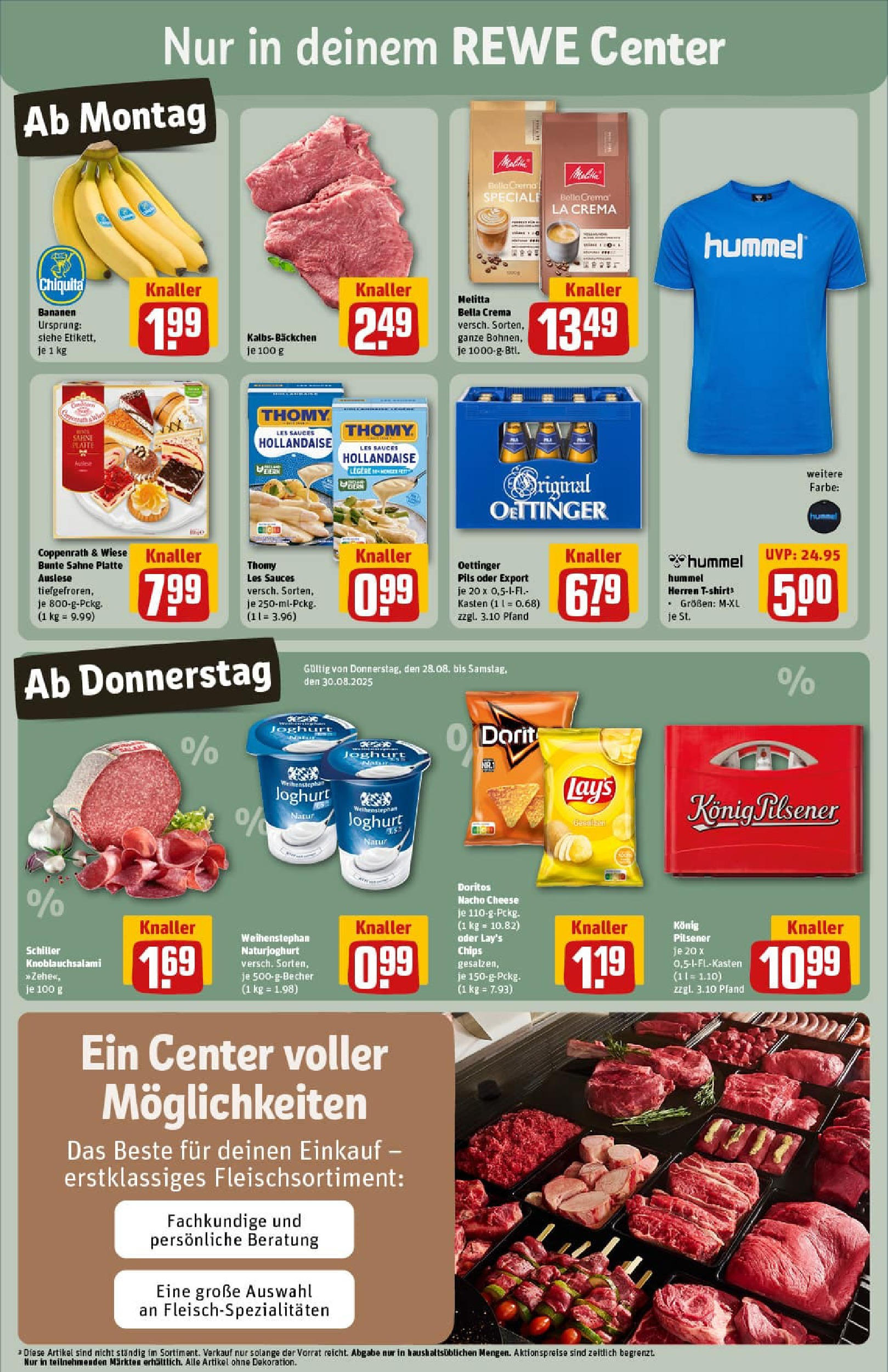 REWE Prospekt ab 24.08.2025 zum Blättern » Angebote | Seite: 3 | Produkte: Konig pilsener, Joghurt, Oettinger, Chips