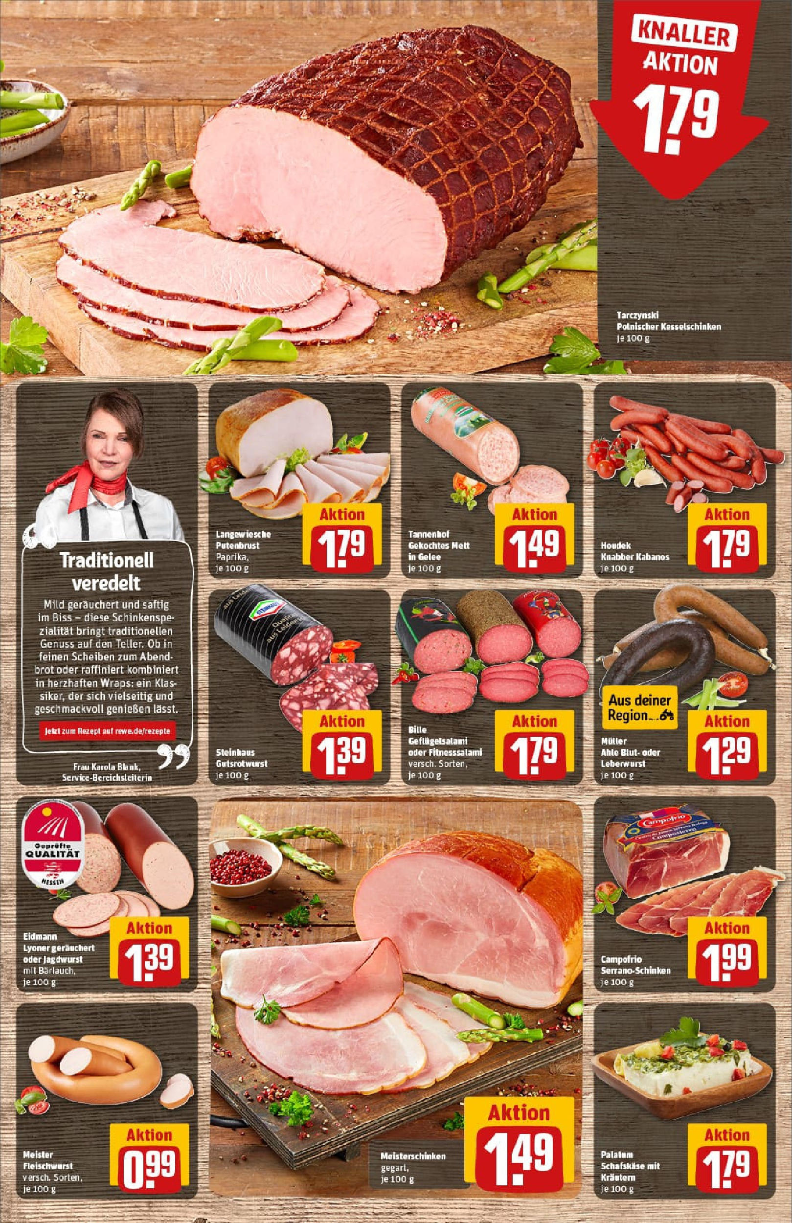 REWE Prospekt ab 24.08.2025 zum Blättern » Angebote | Seite: 10 | Produkte: Paprika, Brot, Serrano schinken, Schinken REWE Prospekt ab 24.08.2025 zum Blättern » Angebote | Seite: 10 | Produkte: Paprika, Brot, Serrano schinken, Schinken