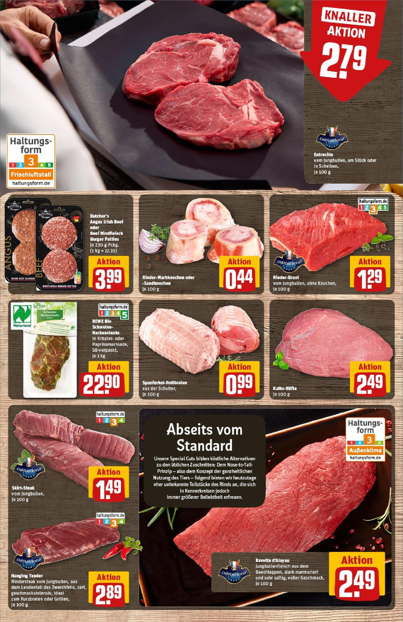 REWE Prospekt ab 24.08.2025 zum Blättern » Angebote | Seite: 11 | Produkte: Nackensteaks, Burger, Rindfleisch, Steak