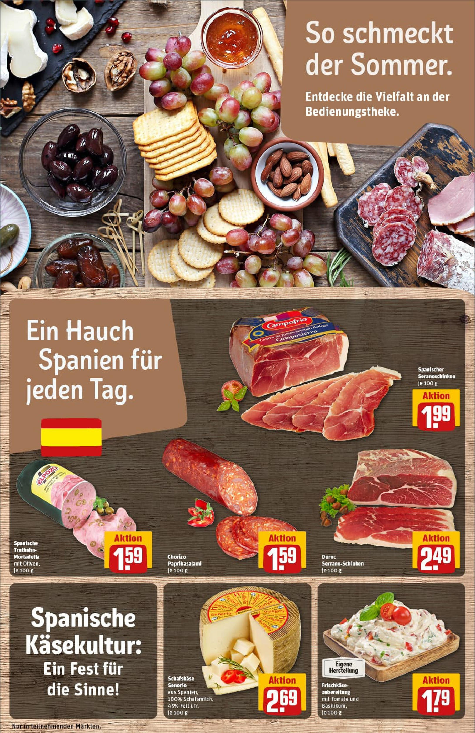 REWE Prospekt ab 24.08.2025 zum Blättern » Angebote | Seite: 13 | Produkte: Salami, Frischkase, Schafskase