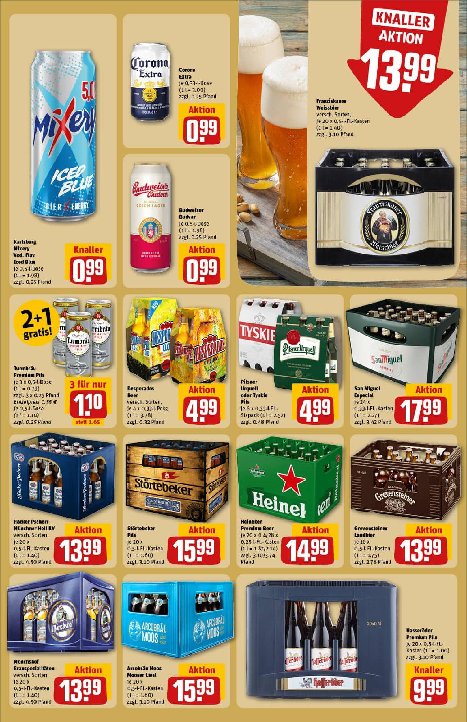 REWE Prospekt ab 24.08.2025 zum Blättern » Angebote | Seite: 25 | Produkte: Heineken, Pilsner urquell, Budweiser, Hasseröder REWE Prospekt ab 24.08.2025 zum Blättern » Angebote | Seite: 25 | Produkte: Heineken, Pilsner urquell, Budweiser, Hasseröder