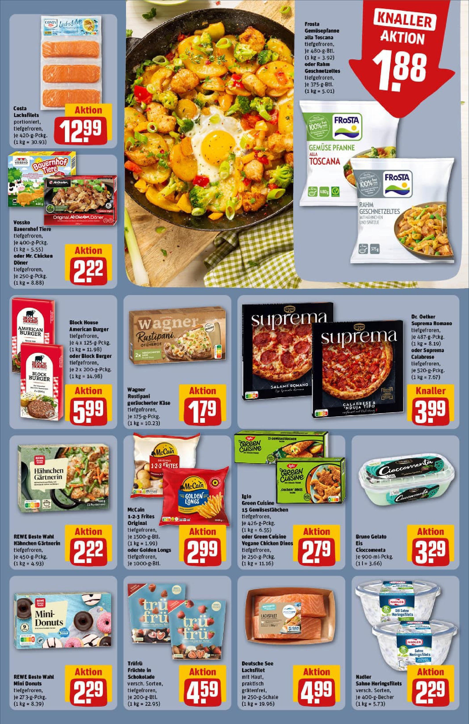 REWE Prospekt ab 24.08.2025 zum Blättern » Angebote | Seite: 19 | Produkte: Hahnchen, McCain, Donuts, Dill