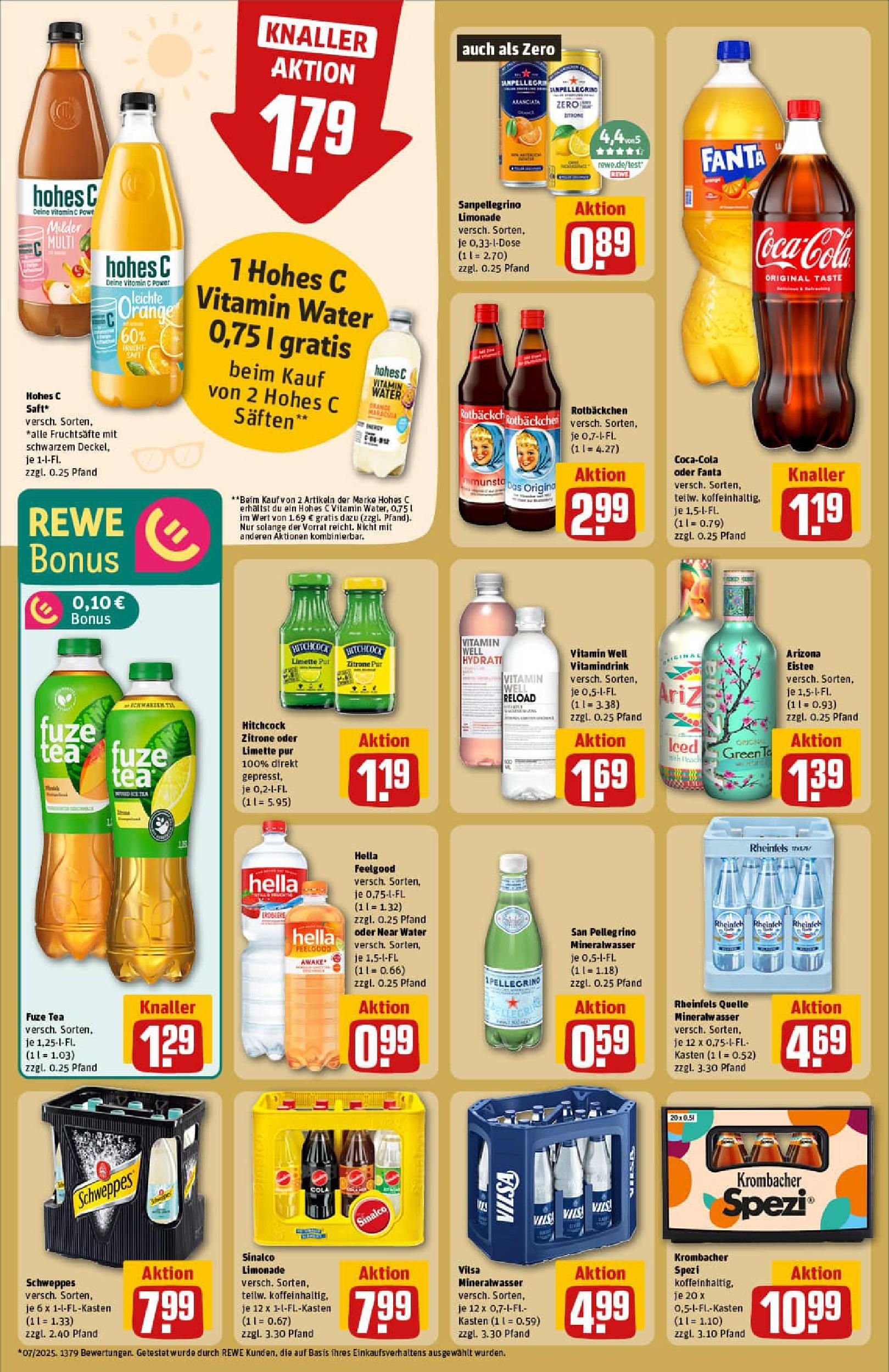 REWE Prospekt ab 24.08.2025 zum Blättern » Angebote | Seite: 20 | Produkte: Cola, Limonade, Hella, Zitrone