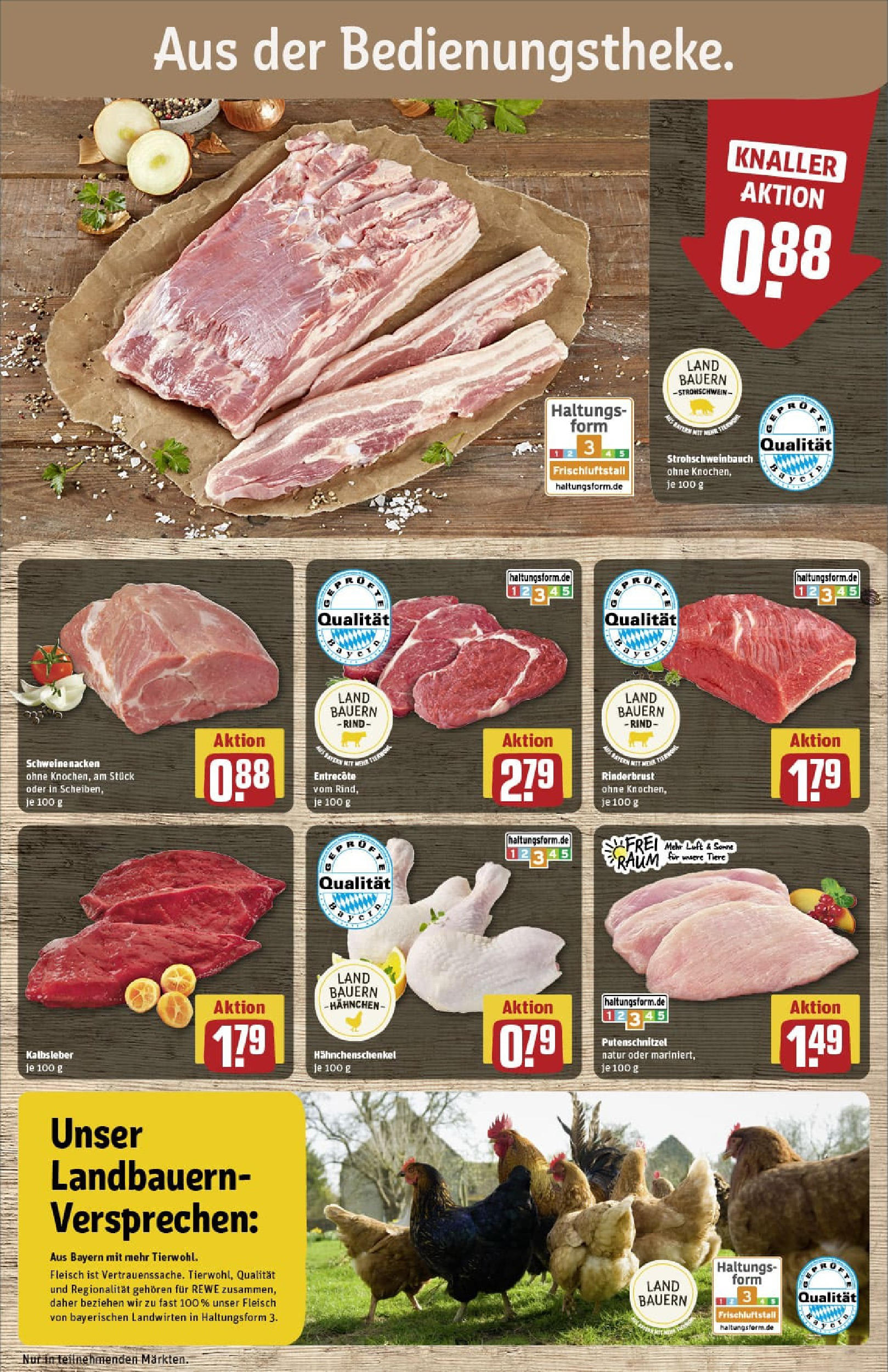 REWE Prospekt ab 24.08.2025 zum Blättern » Angebote | Seite: 10 | Produkte: Hahnchen, Hahnchenschenkel, Putenschnitzel, Fleisch REWE Prospekt ab 24.08.2025 zum Blättern » Angebote | Seite: 10 | Produkte: Hahnchen, Hahnchenschenkel, Putenschnitzel, Fleisch