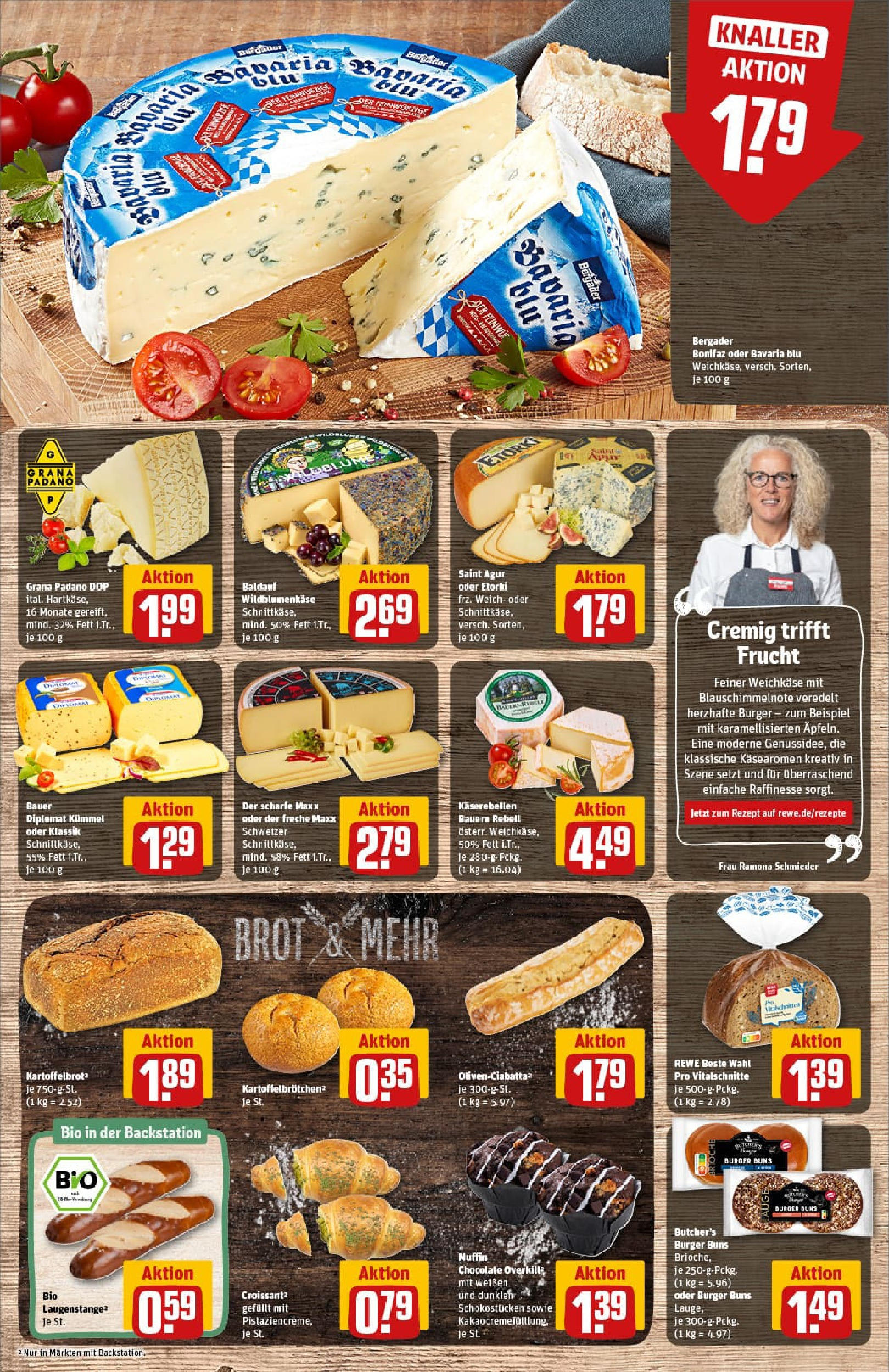 REWE Prospekt ab 24.08.2025 zum Blättern » Angebote | Seite: 13 | Produkte: Burger, Croissant, Brot REWE Prospekt ab 24.08.2025 zum Blättern » Angebote | Seite: 13 | Produkte: Burger, Croissant, Brot