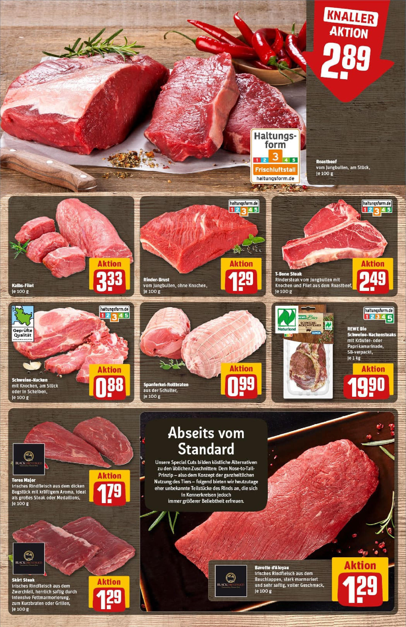 REWE Prospekt ab 24.08.2025 zum Blättern » Angebote | Seite: 9 | Produkte: Nackensteaks, Schweinenacken, Rindfleisch, Steak REWE Prospekt ab 24.08.2025 zum Blättern » Angebote | Seite: 9 | Produkte: Nackensteaks, Schweinenacken, Rindfleisch, Steak