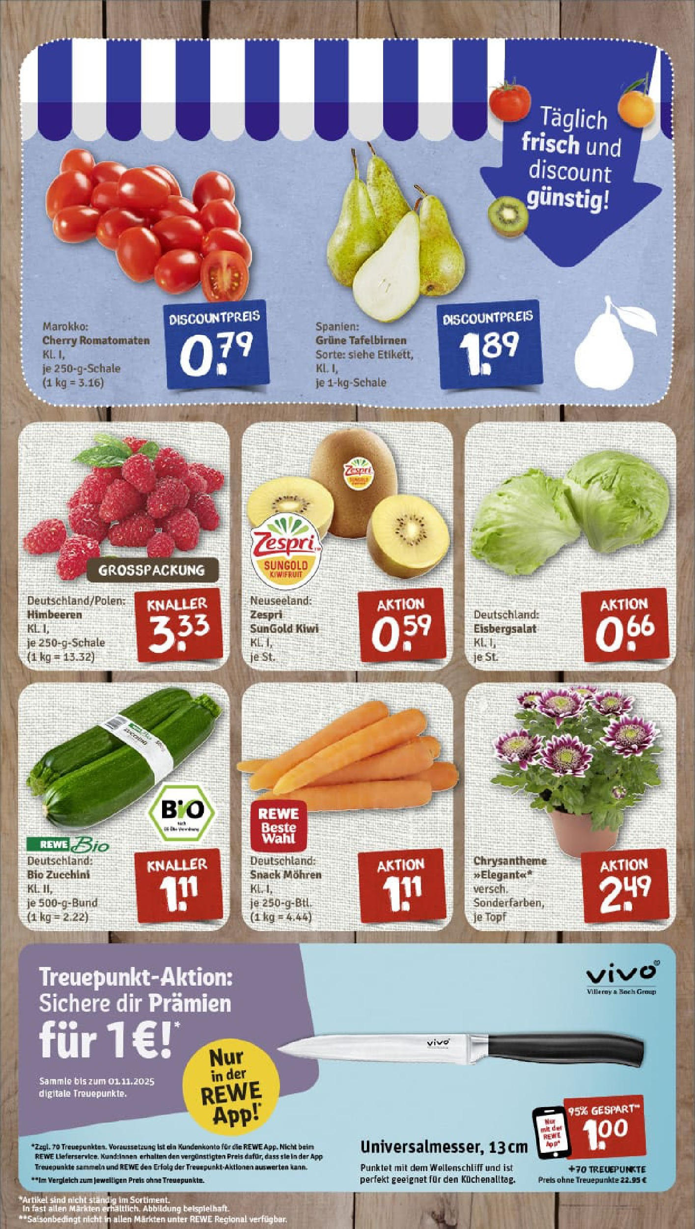 REWE Prospekt ab 24.08.2025 zum Blättern » Angebote | Seite: 3 | Produkte: Himbeeren, Vivo, Eisbergsalat, Mohren REWE Prospekt ab 24.08.2025 zum Blättern » Angebote | Seite: 3 | Produkte: Himbeeren, Vivo, Eisbergsalat, Mohren