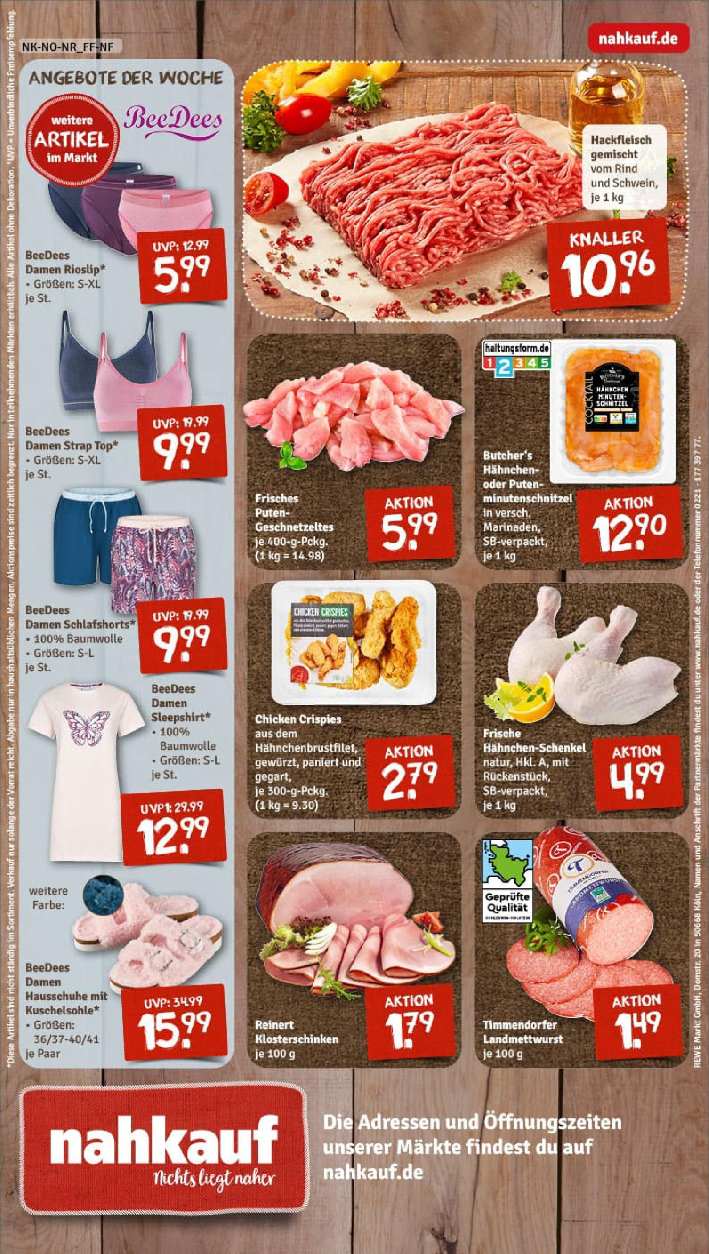 REWE Prospekt ab 24.08.2025 zum Blättern » Angebote | Seite: 8 | Produkte: Hahnchen, Hahnchenschenkel, Schnitzel, Hackfleisch REWE Prospekt ab 24.08.2025 zum Blättern » Angebote | Seite: 8 | Produkte: Hahnchen, Hahnchenschenkel, Schnitzel, Hackfleisch