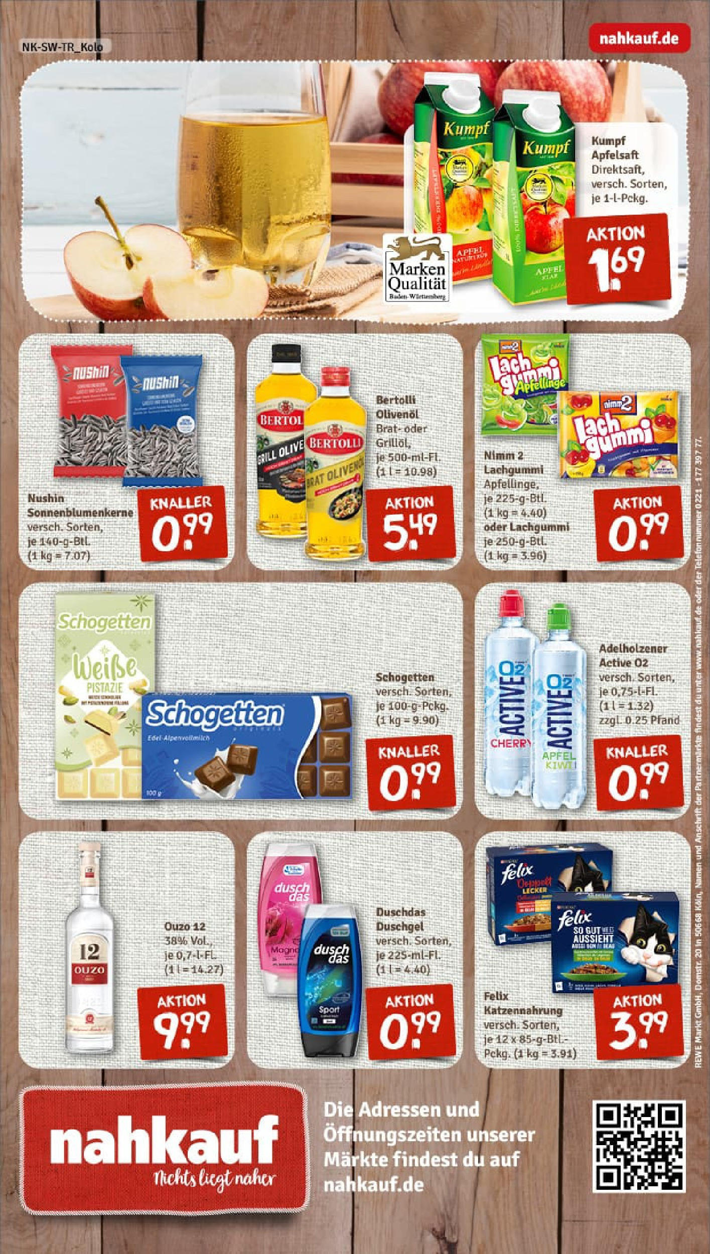 REWE Prospekt ab 24.08.2025 zum Blättern » Angebote | Seite: 8 | Produkte: Grill, Olivenol, Duschgel, Duschdas