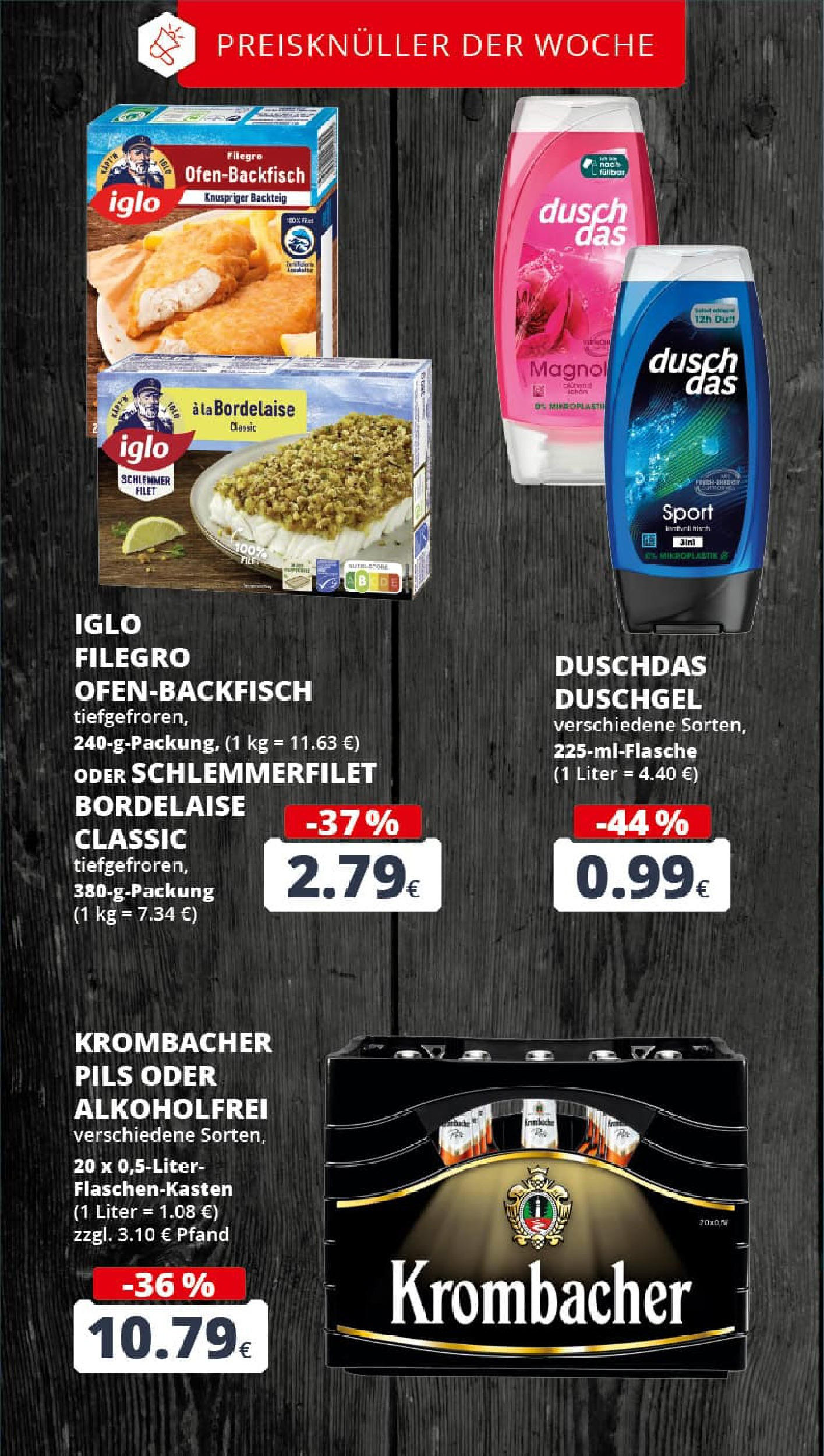 REWE Prospekt ab 24.08.2025 zum Blättern » Angebote | Seite: 3 | Produkte: Iglo, Duschgel, Duschdas, Krombacher REWE Prospekt ab 24.08.2025 zum Blättern » Angebote | Seite: 3 | Produkte: Iglo, Duschgel, Duschdas, Krombacher