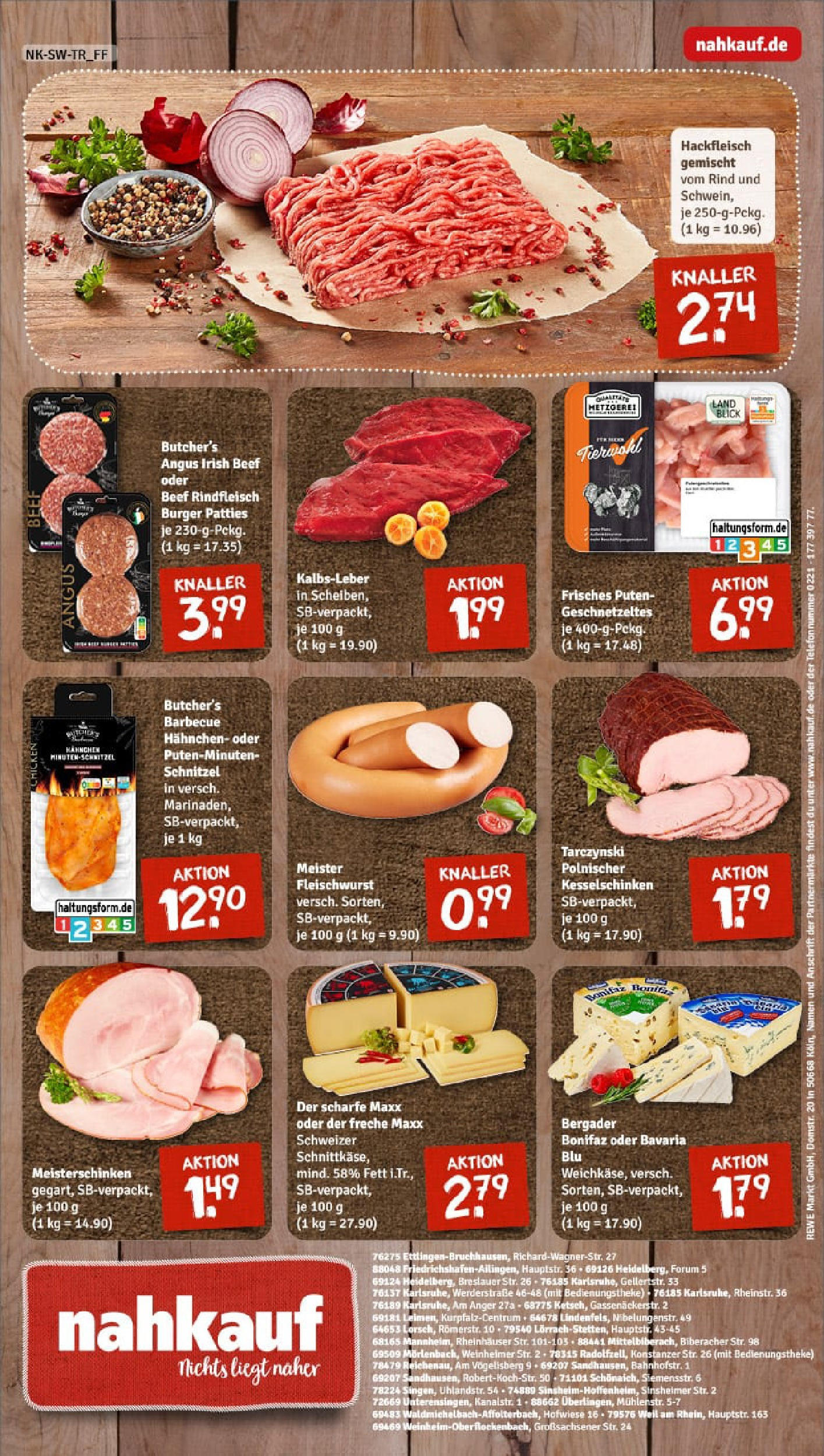 REWE Prospekt ab 24.08.2025 zum Blättern » Angebote | Seite: 8 | Produkte: Nackensteaks, Hahnchen, Theke, Rindfleisch REWE Prospekt ab 24.08.2025 zum Blättern » Angebote | Seite: 8 | Produkte: Nackensteaks, Hahnchen, Theke, Rindfleisch
