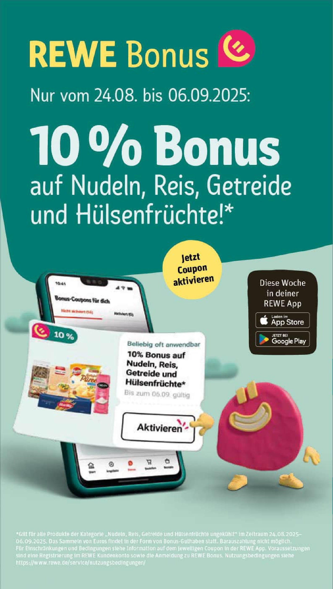 REWE Prospekt ab 24.08.2025 zum Blättern » Angebote | Seite: 24 | Produkte: Getreide REWE Prospekt ab 24.08.2025 zum Blättern » Angebote | Seite: 24 | Produkte: Getreide