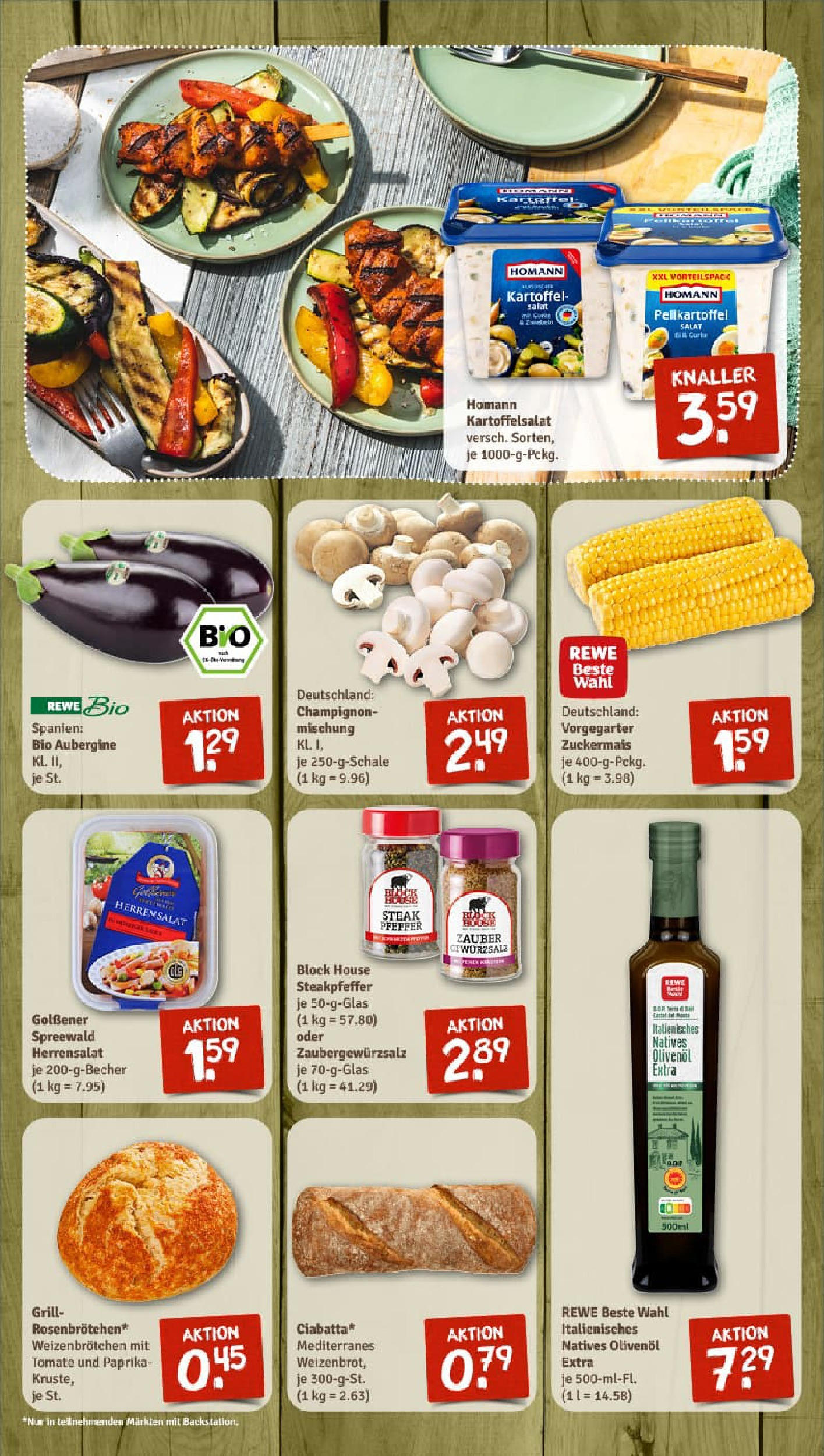 REWE Prospekt ab 24.08.2025 zum Blättern » Angebote | Seite: 10 | Produkte: Grill, Gewürzsalz, Olivenol, Pfeffer REWE Prospekt ab 24.08.2025 zum Blättern » Angebote | Seite: 10 | Produkte: Grill, Gewürzsalz, Olivenol, Pfeffer