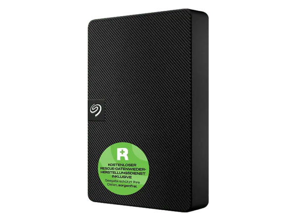 SEAGATE 5TB Festplatte Expansion Portable mit Sicherungssoftware, USB 3.0, 2.5 Zoll, Extern, Schwarz; Portable Festplatte