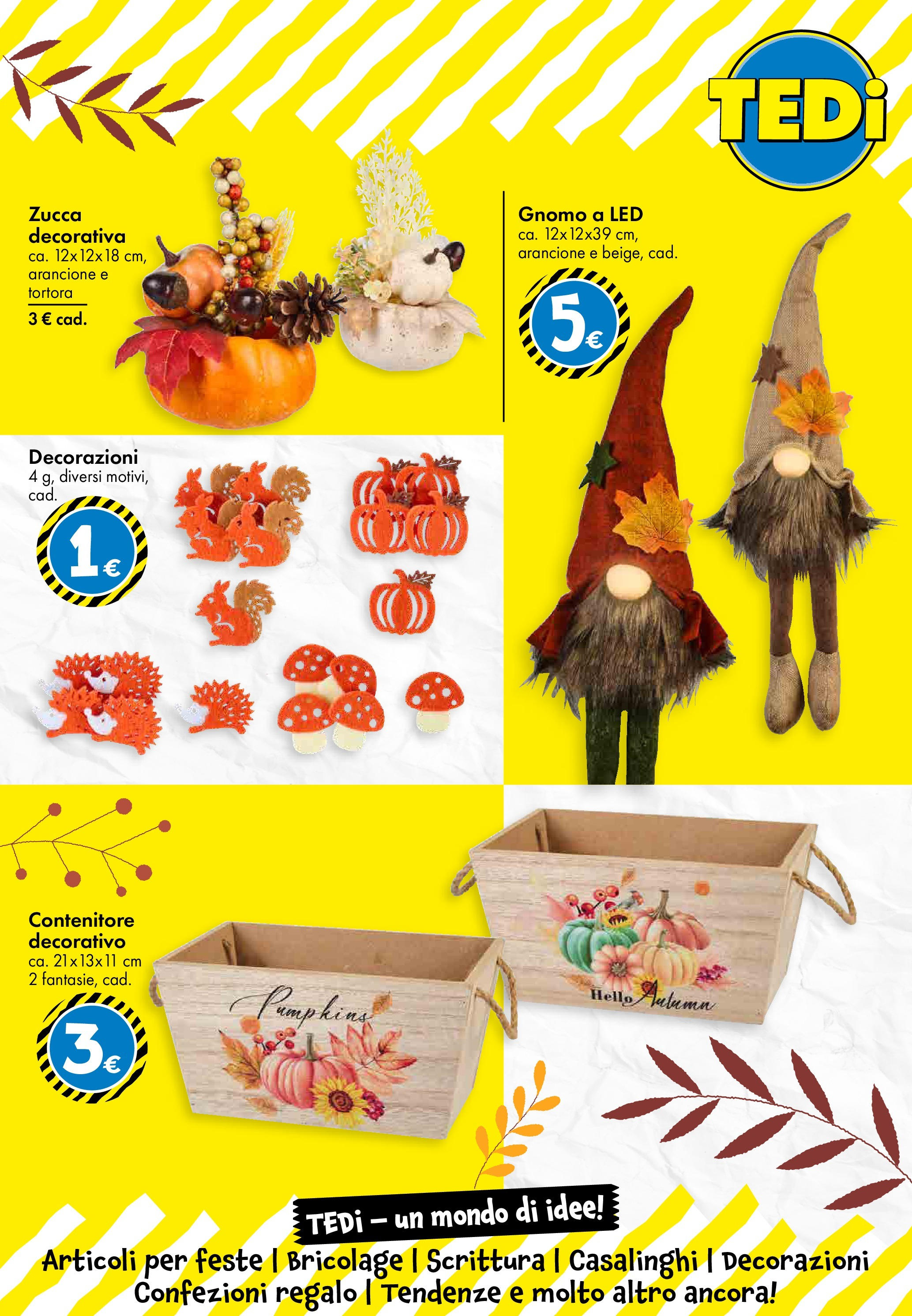 Nuovo TEDi - TEDi volantino fino al 30.08.2025 dal 20/08/2025 > offerte anteprima 🛍️ | Pagina: 19 | Prodotti: Zucca, Contenitore, Decorazioni