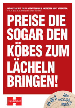 Entdecke - Handelshof Köln-Müngersdorf: Preise die sogar den Köbes zum Lächeln bringen! gültig ab dem 31.08.2025