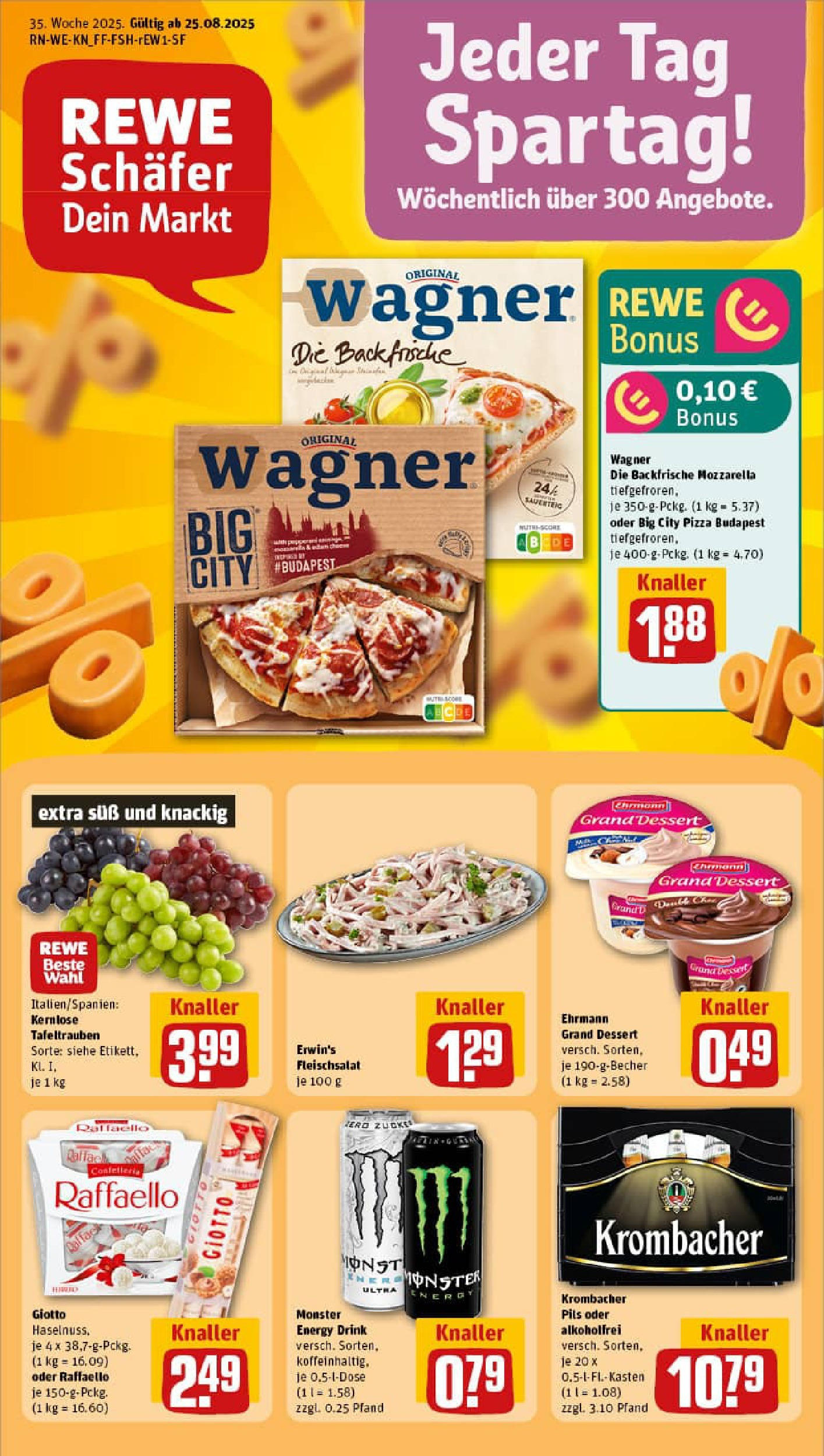 REWE Prospekt ab 25.08.2025 nächste Woche - Prospekt Köln / Zündorf	