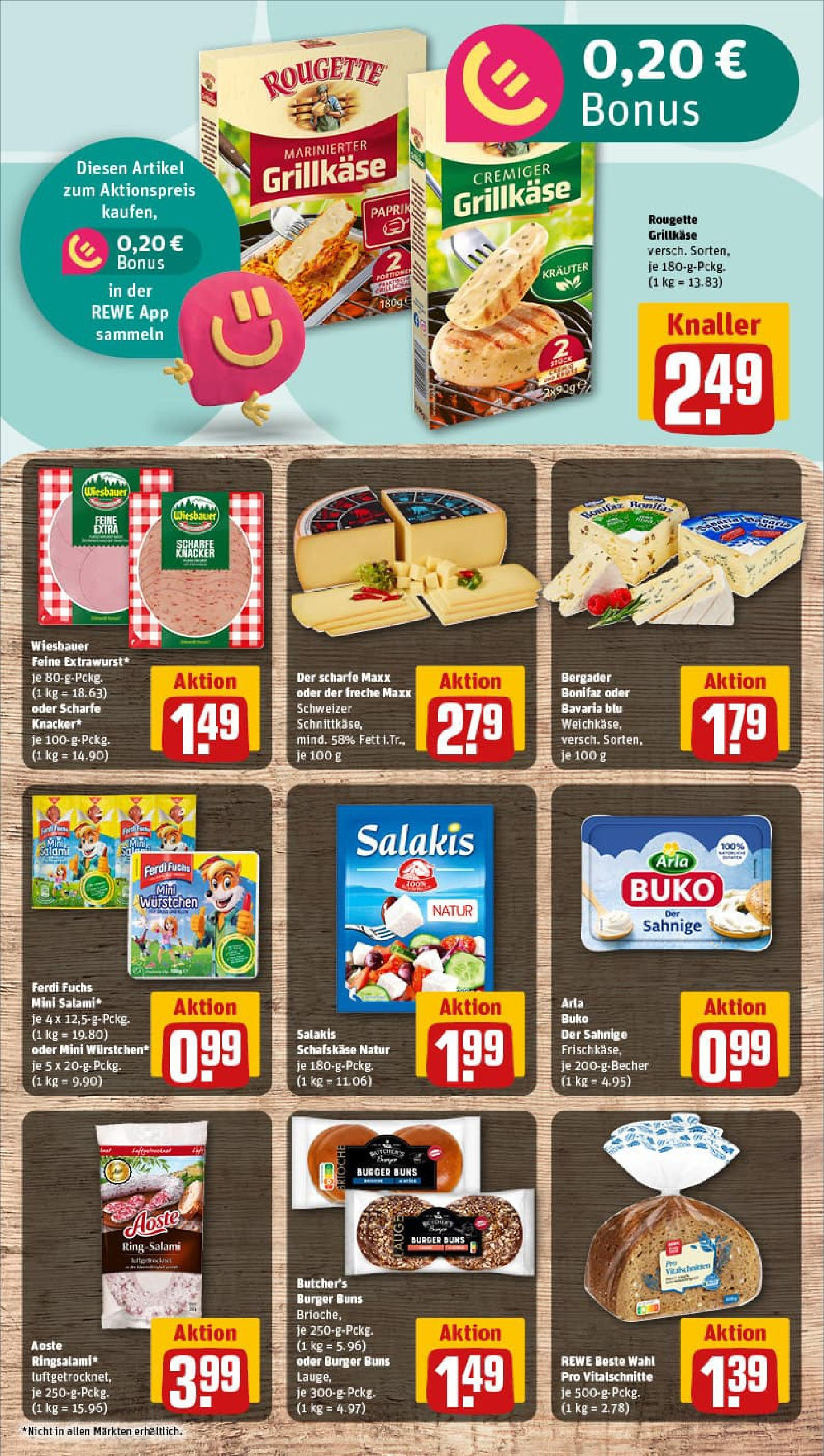 REWE Prospekt ab 24.08.2025 zum Blättern » Angebote | Seite: 9 | Produkte: Arla buko, Salakis, Salami, Schafskase