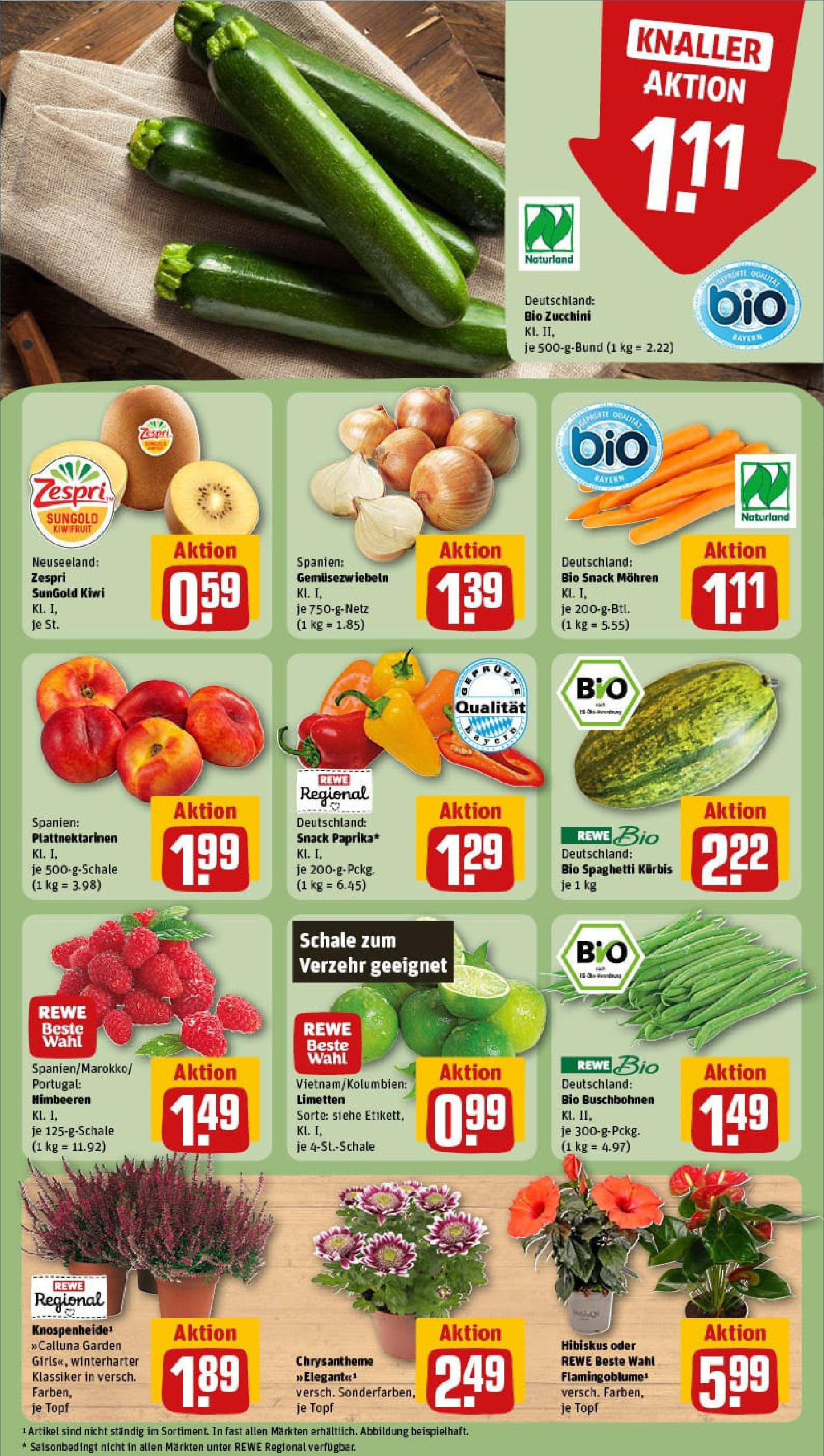 REWE Prospekt ab 25.08.2025 zum Blättern » Angebote | Seite: 7 | Produkte: Himbeeren, Limetten, Mohren, Kürbis REWE Prospekt ab 25.08.2025 zum Blättern » Angebote | Seite: 7 | Produkte: Himbeeren, Limetten, Mohren, Kürbis