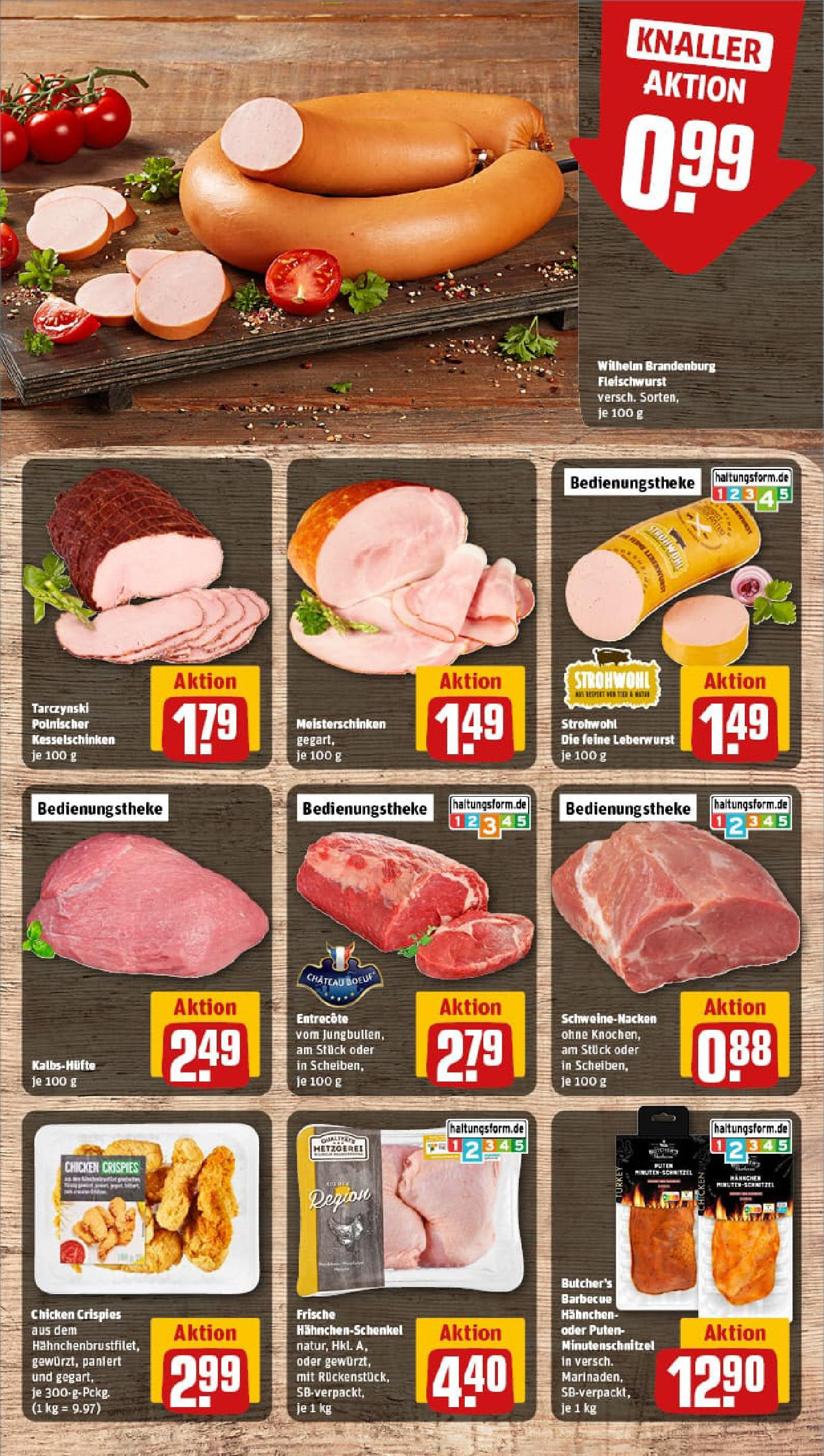 REWE Prospekt ab 24.08.2025 zum Blättern » Angebote | Seite: 10 | Produkte: Hahnchen, Hahnchenschenkel, Schweinenacken, Entrecote REWE Prospekt ab 24.08.2025 zum Blättern » Angebote | Seite: 10 | Produkte: Hahnchen, Hahnchenschenkel, Schweinenacken, Entrecote