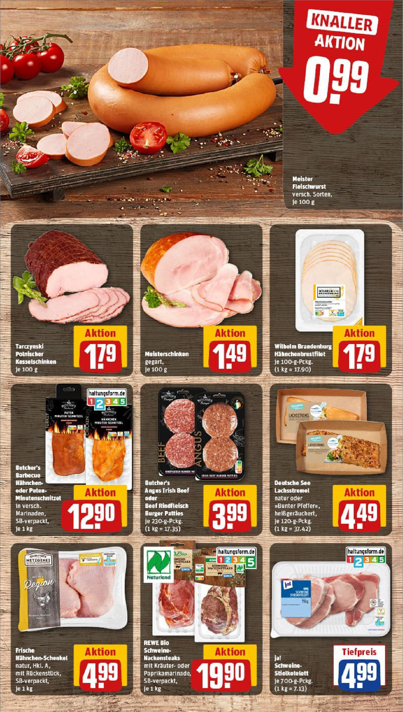 REWE Prospekt ab 25.08.2025 zum Blättern » Angebote | Seite: 8 | Produkte: Nackensteaks, Hahnchen, Hahnchenschenkel, Rindfleisch REWE Prospekt ab 25.08.2025 zum Blättern » Angebote | Seite: 8 | Produkte: Nackensteaks, Hahnchen, Hahnchenschenkel, Rindfleisch
